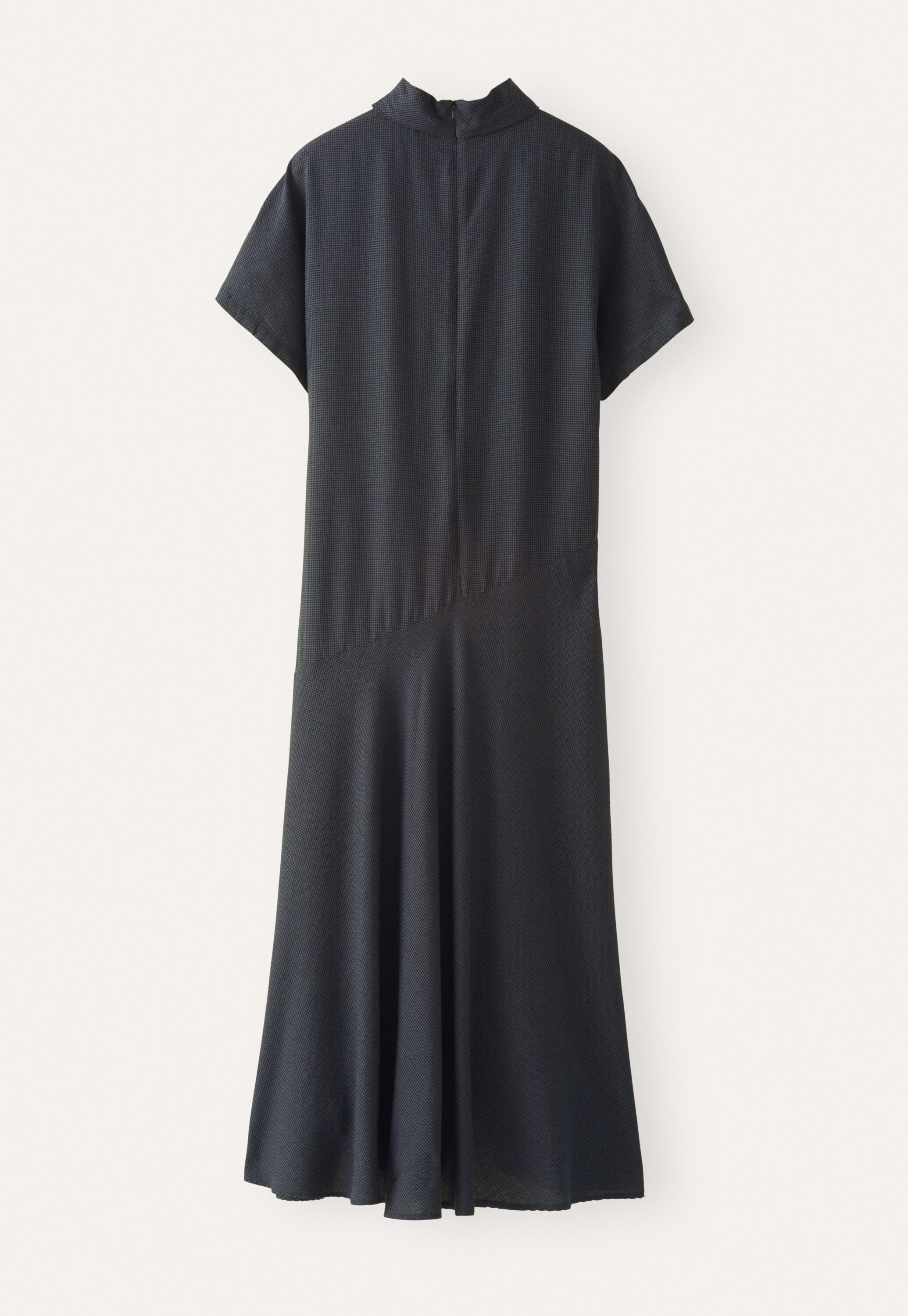 Kleid mit Hahnentrittmuster, Grau/Schwarz, large