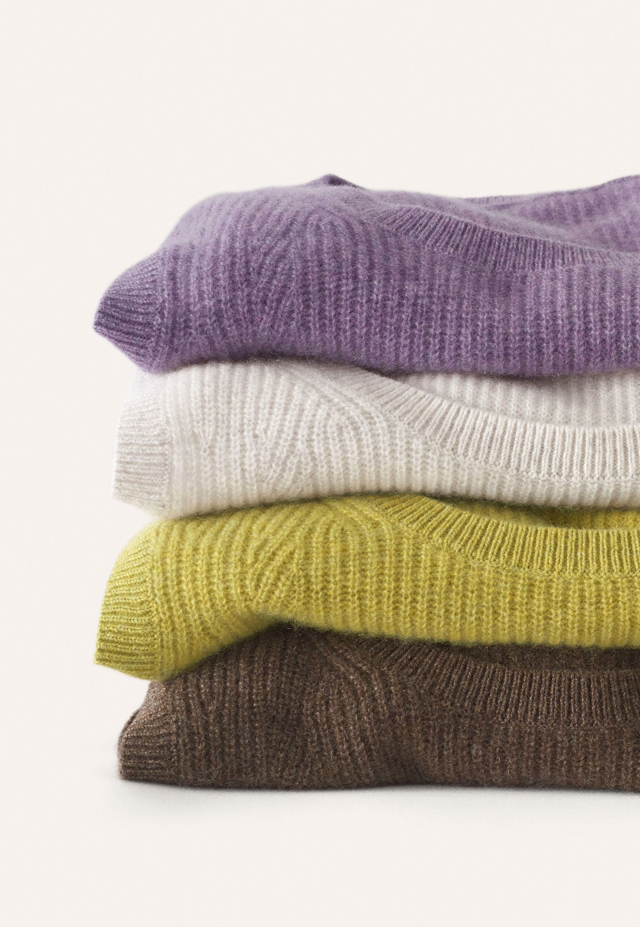Pullover mit gerippten &Auml;rmeln