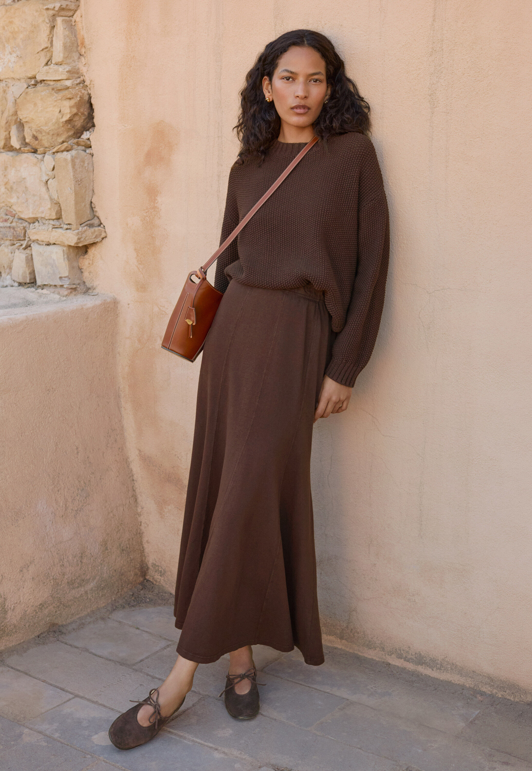 Perlmuster-Pullover, Weinrot, large