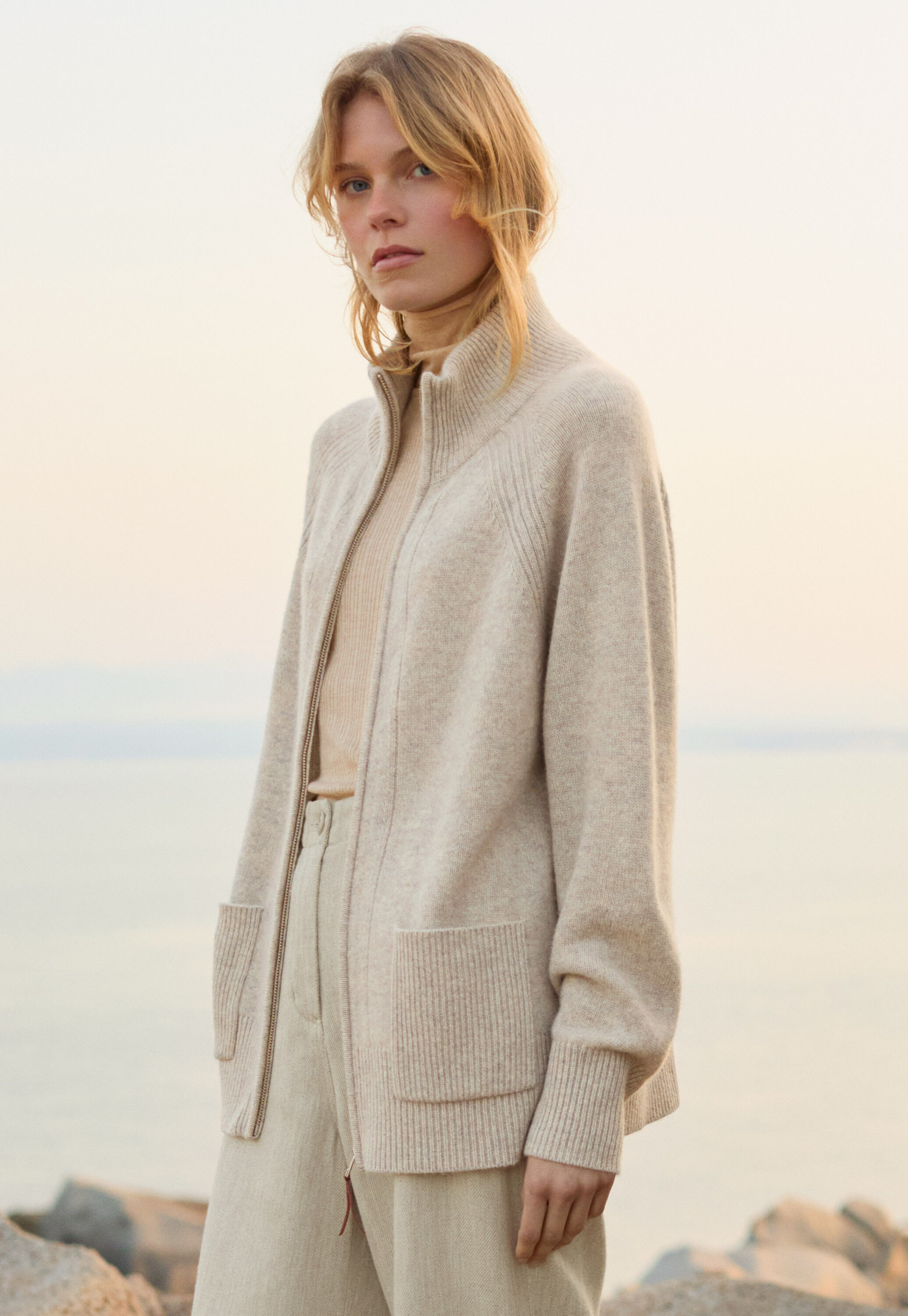 Gerippter Pullover