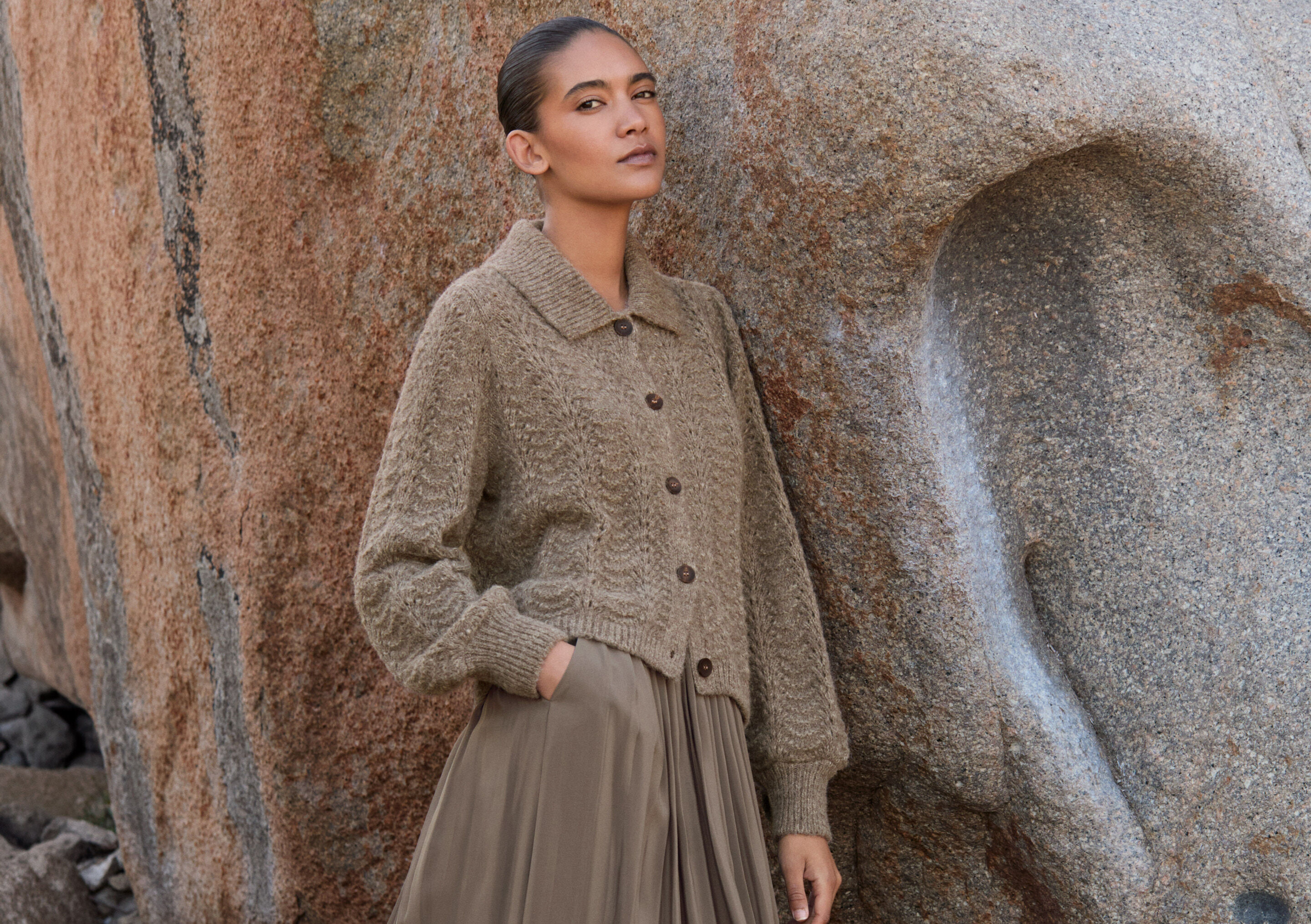 Pointelle-Cardigan