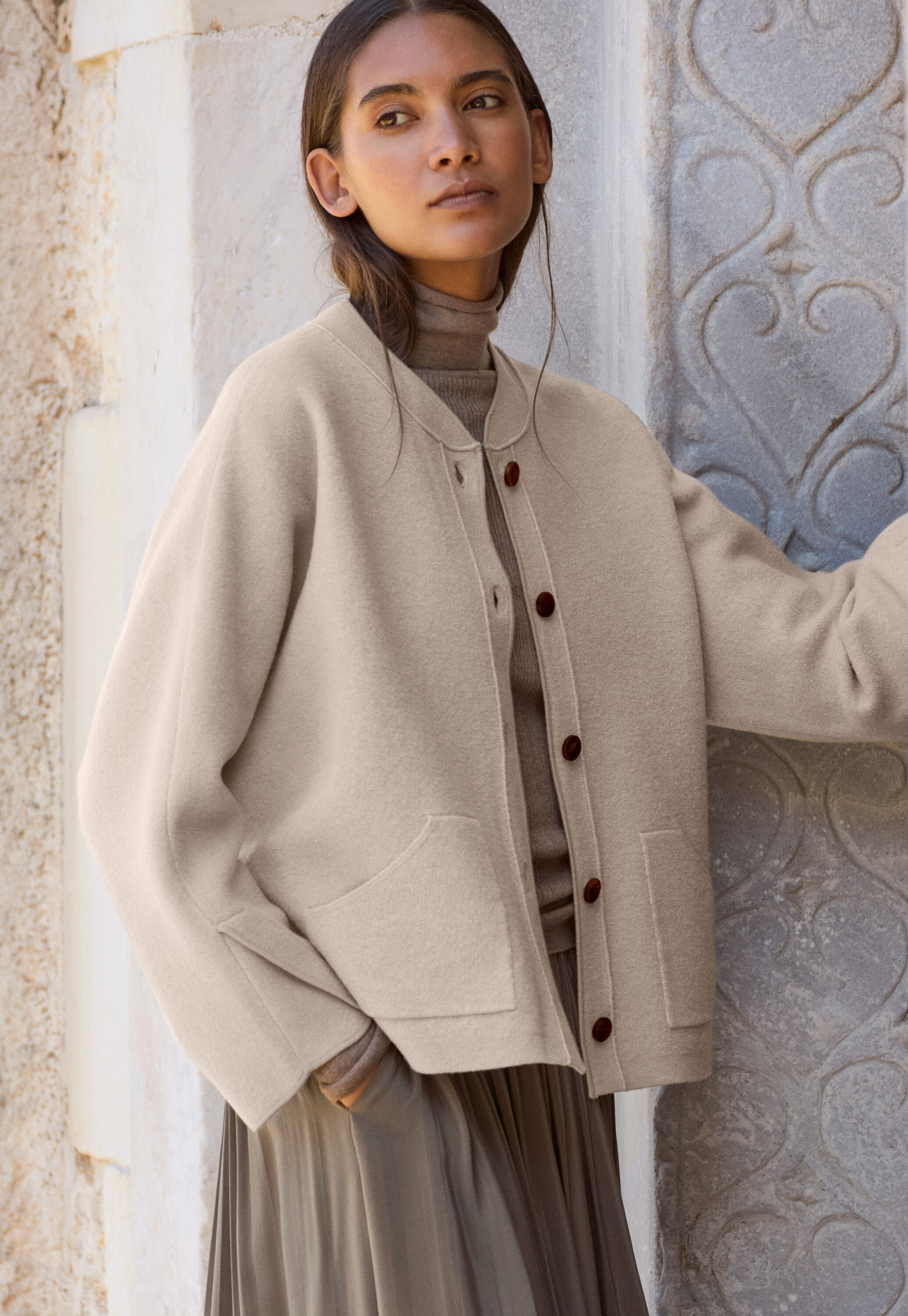 Gerippter Pullover