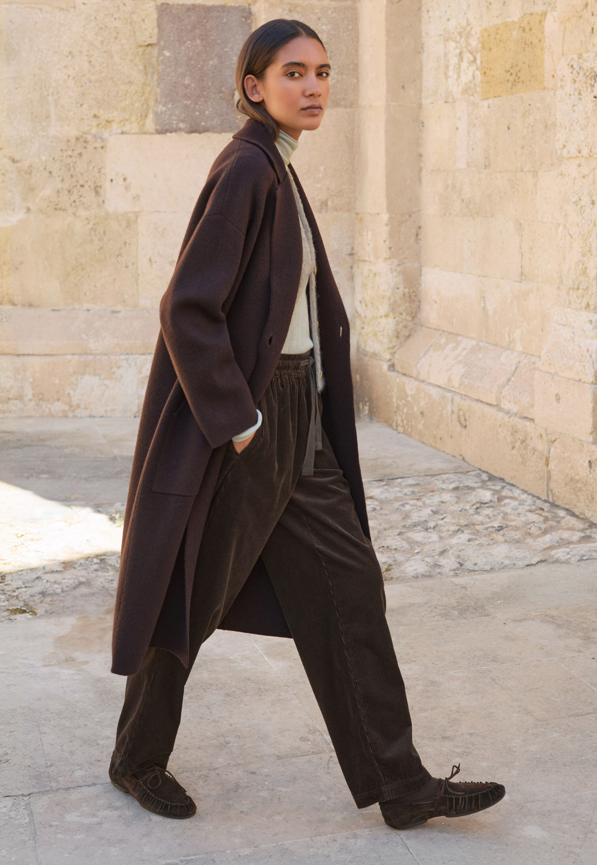 Gestrickter Coatigan