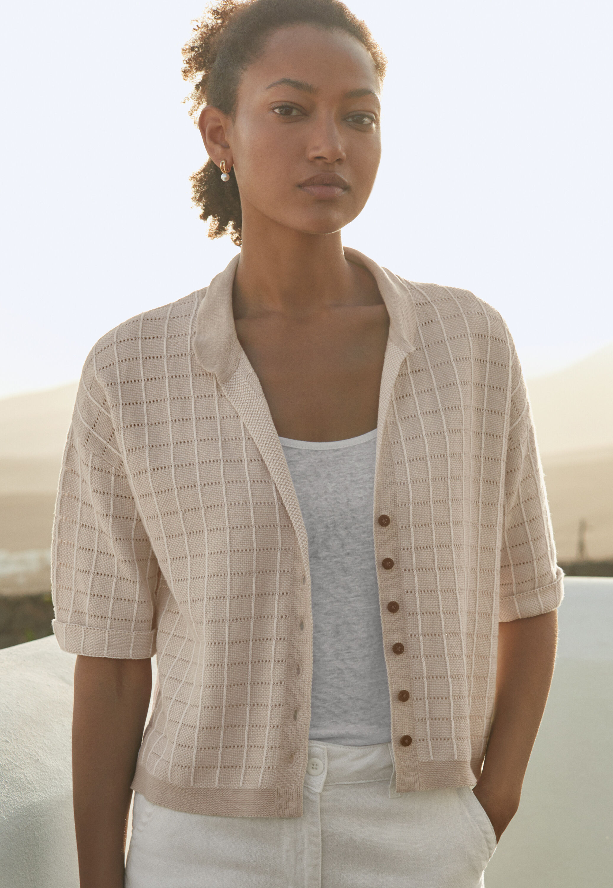 Bluse mit Karomuster