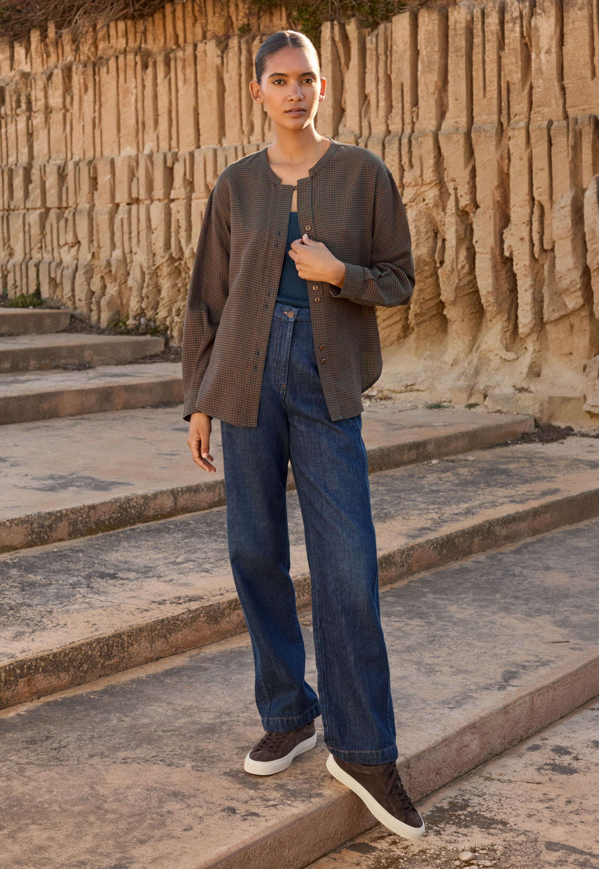 Vichy-Karo-Bluse