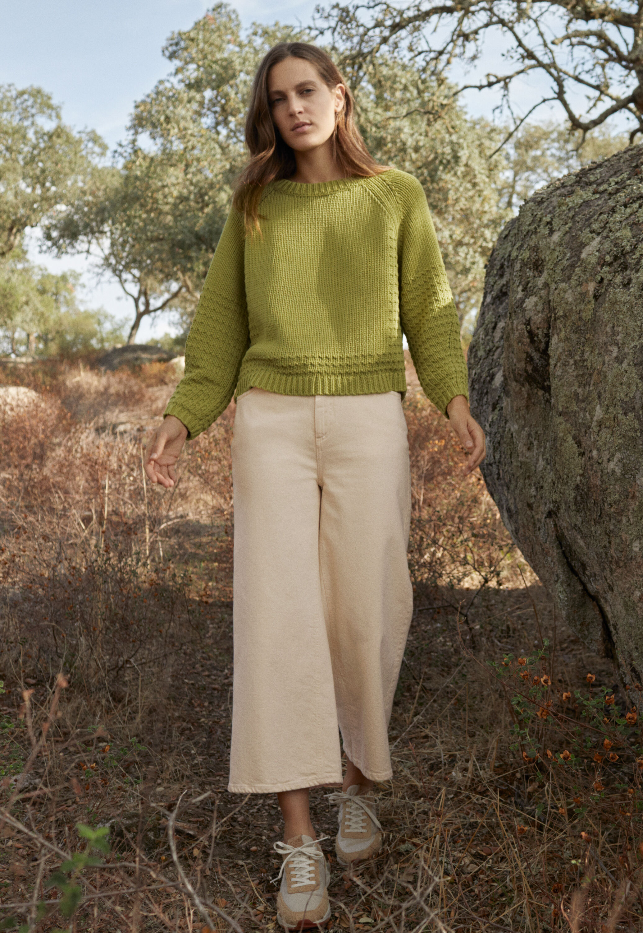 Pullover mit eingestricktem Muster