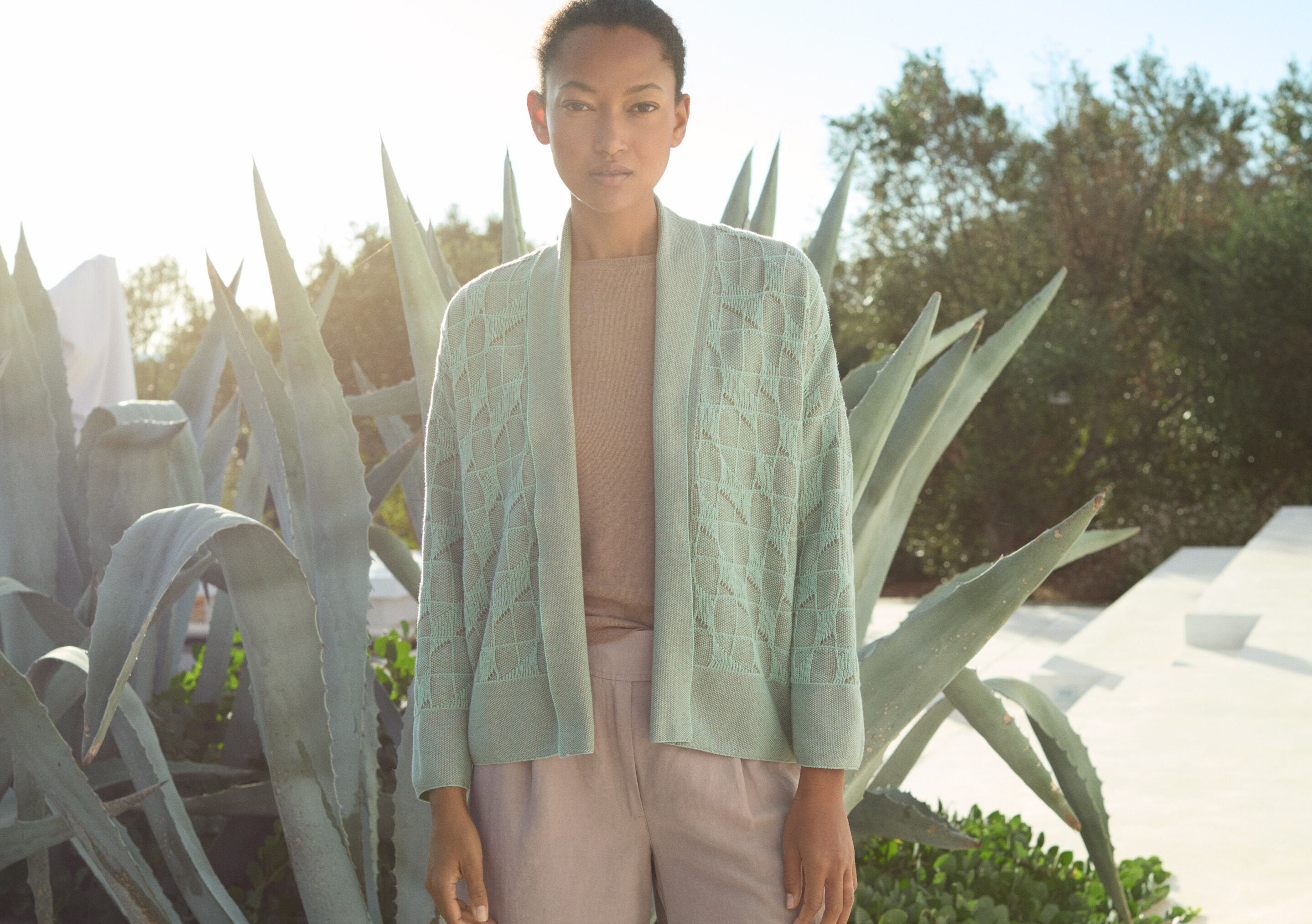 Gemusterter Cardigan