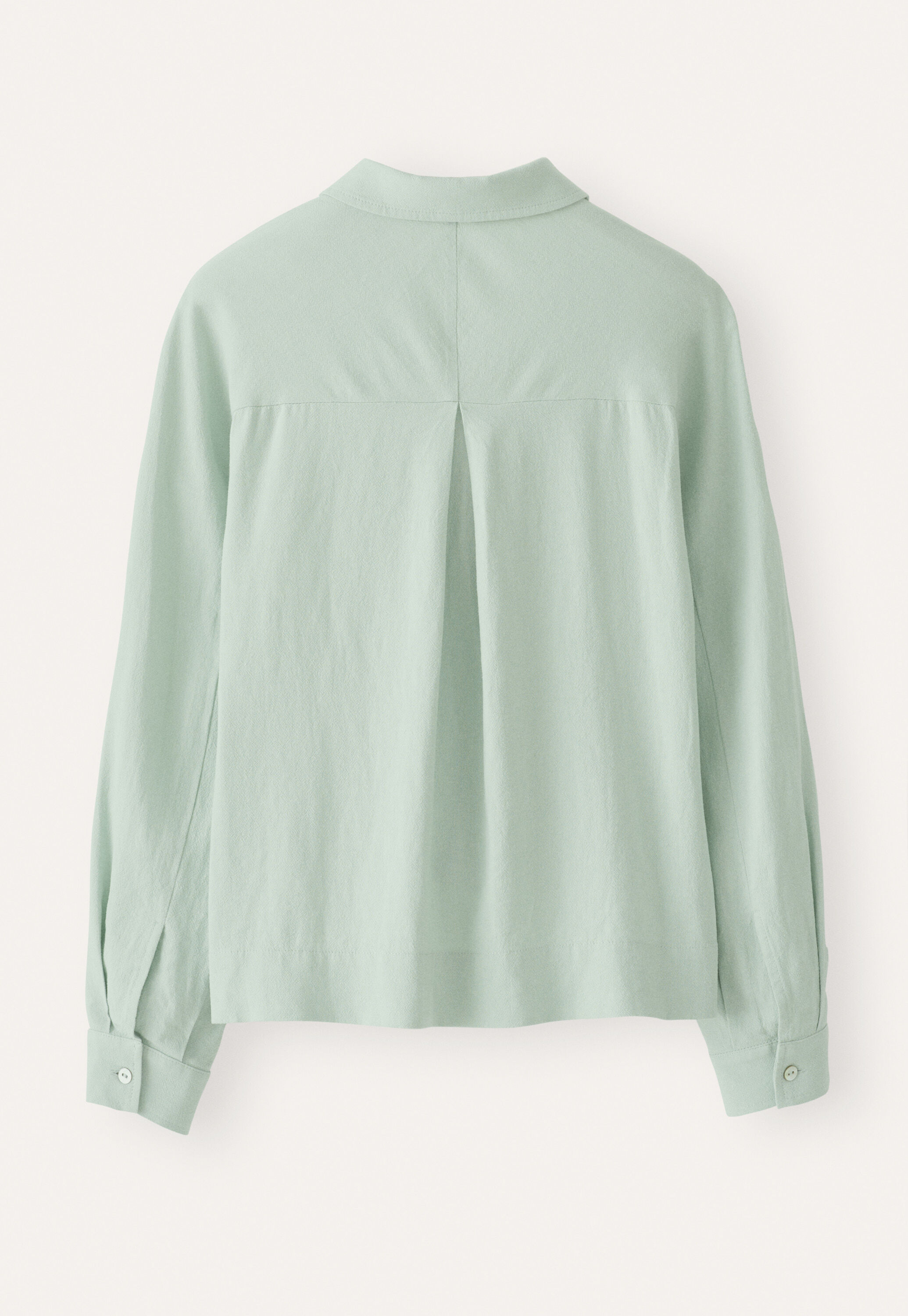 Bluse mit geschwungenen &Auml;rmeln