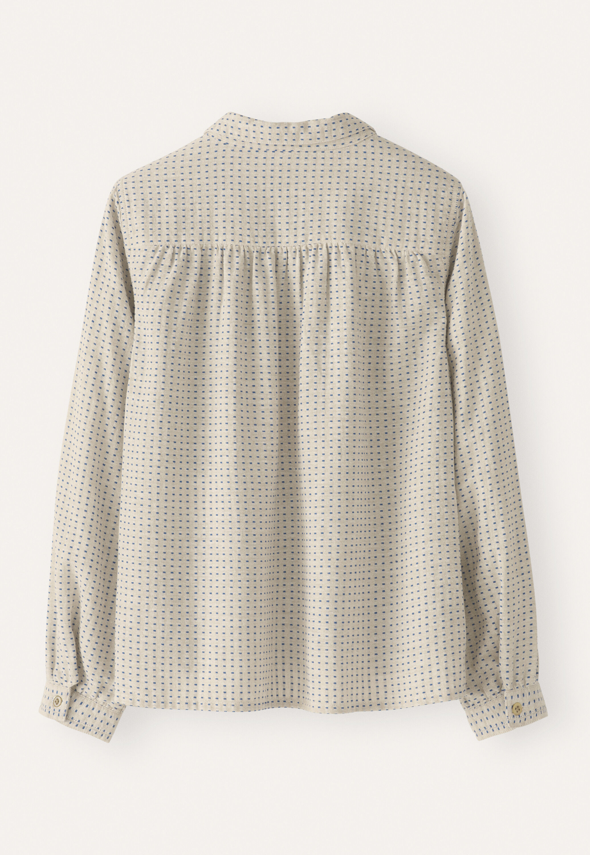 Bluse mit eingewebten Punkten