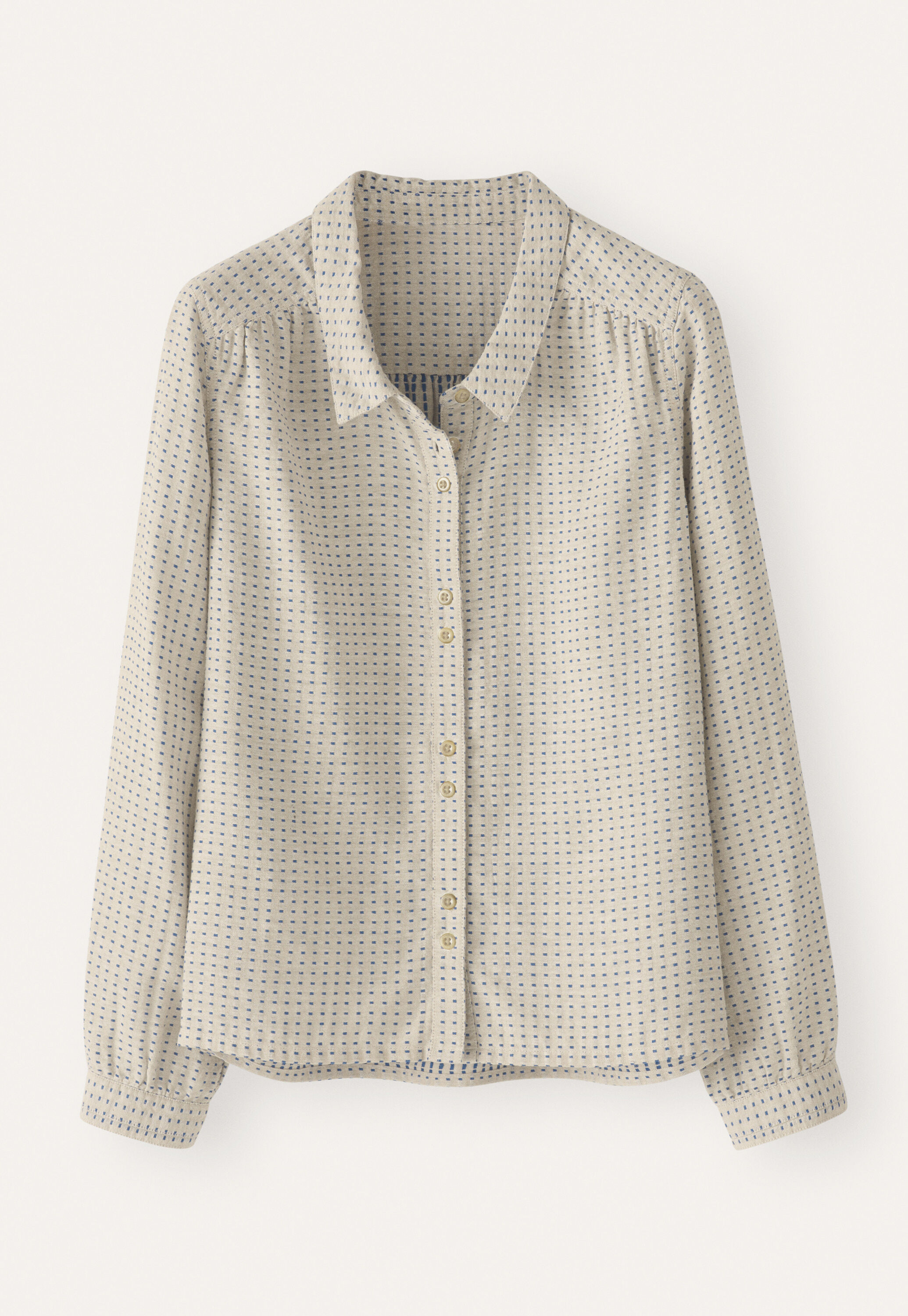 Bluse mit eingewebten Punkten