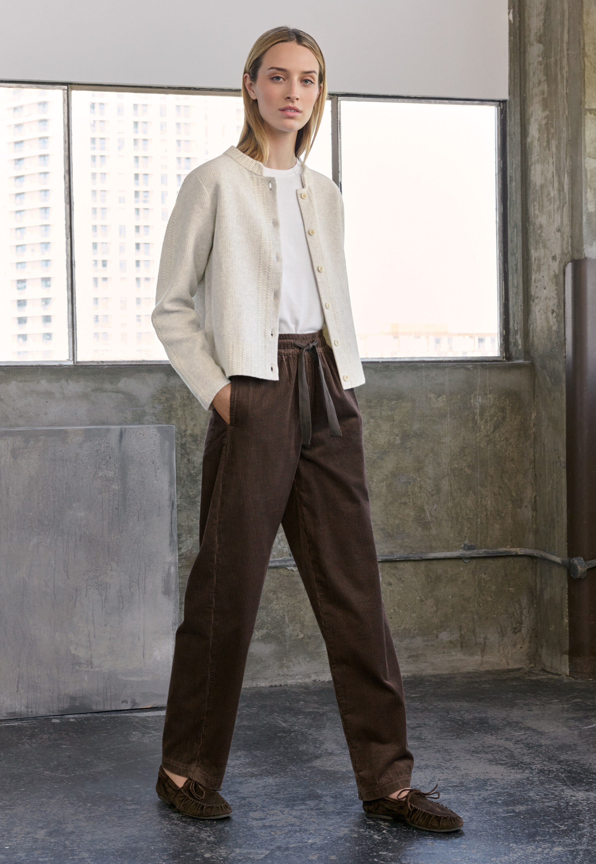 Inlaymuster-Cardigan