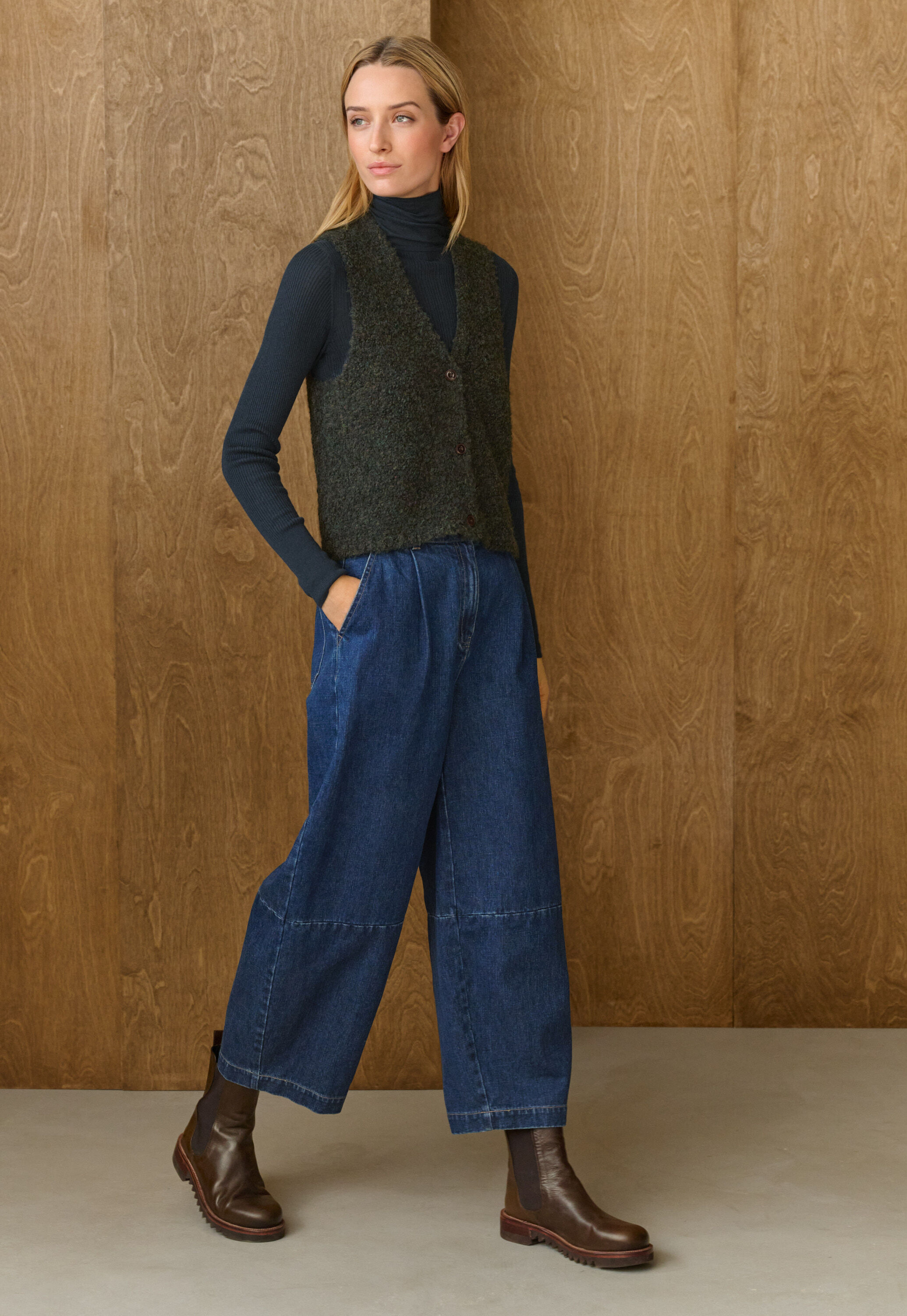 Gerippter Pullover