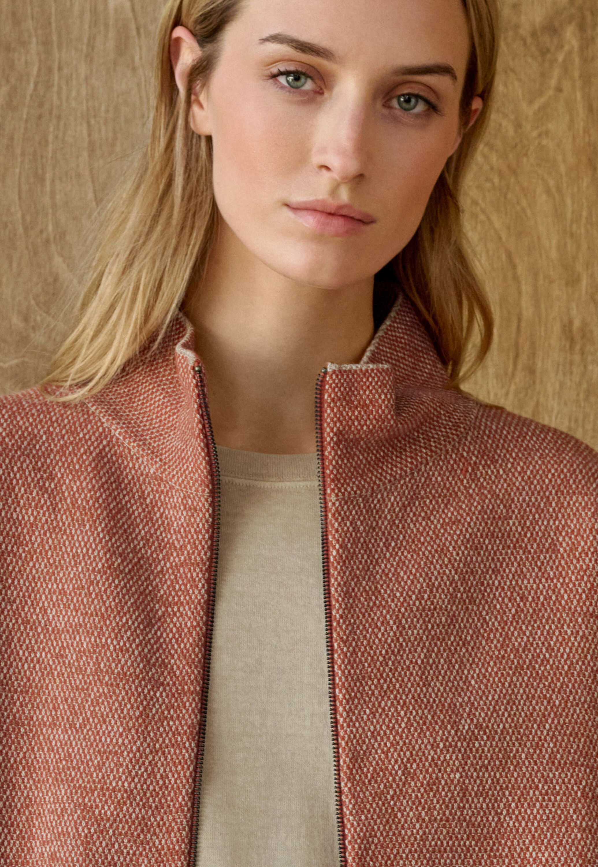 Rei&szlig;verschluss-Strickjacke
