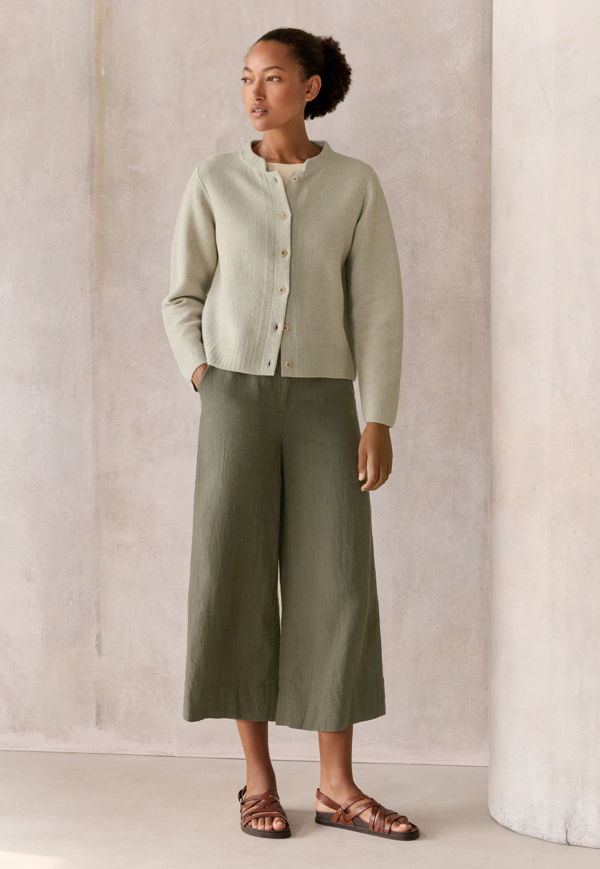 Inlaymuster-Cardigan