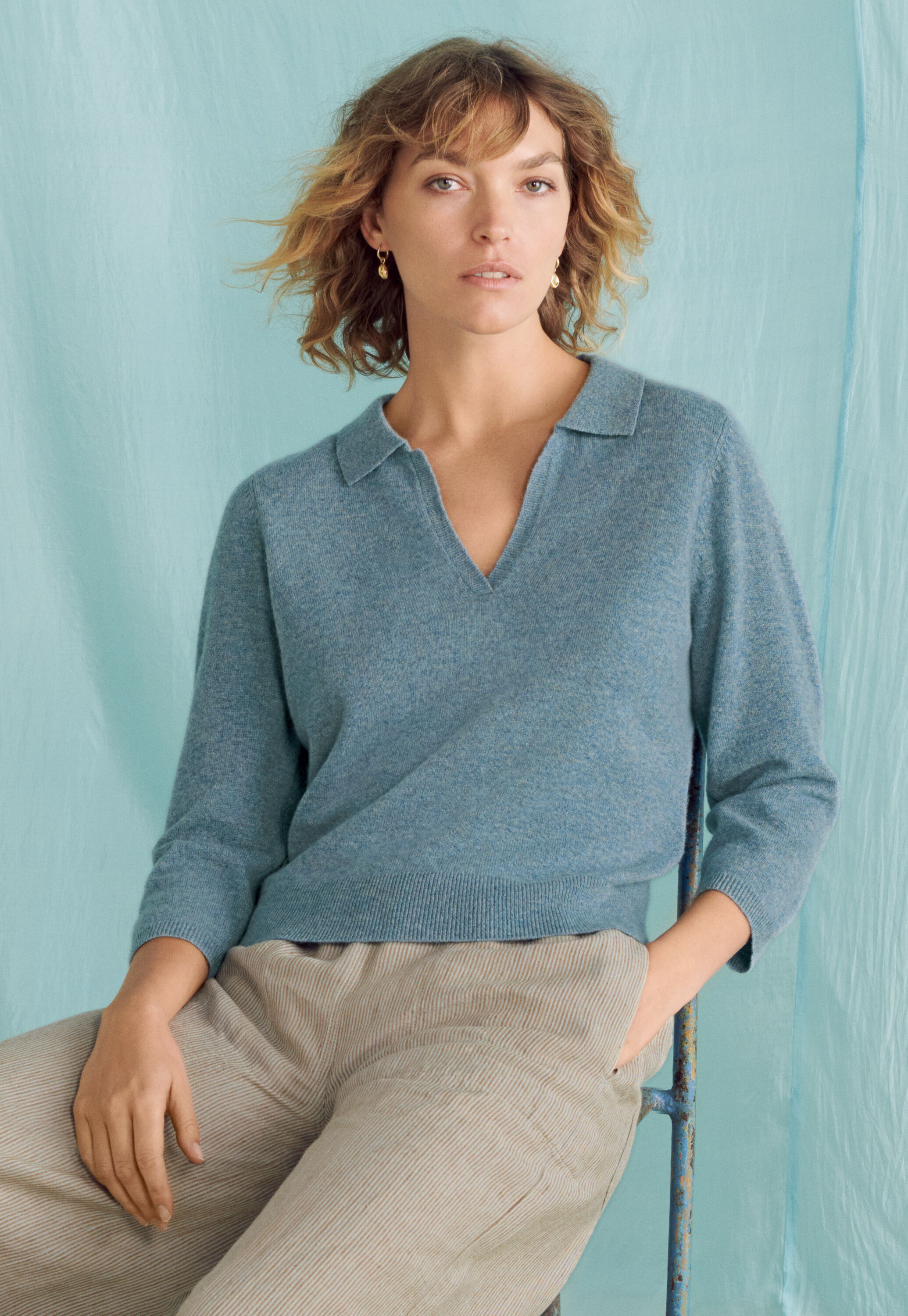Pullover mit Kragen
