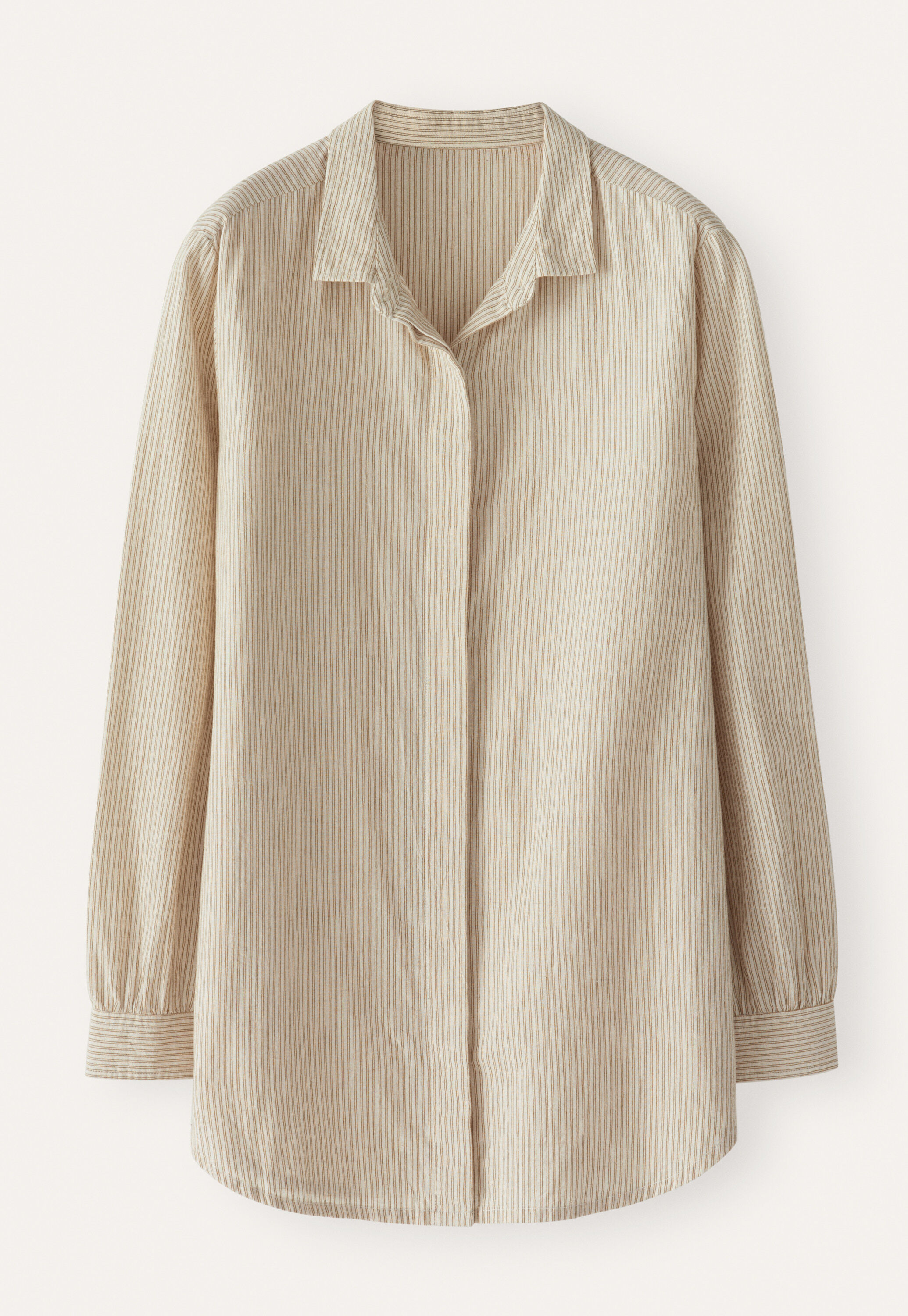 Bluse mit geschwungenem Saum