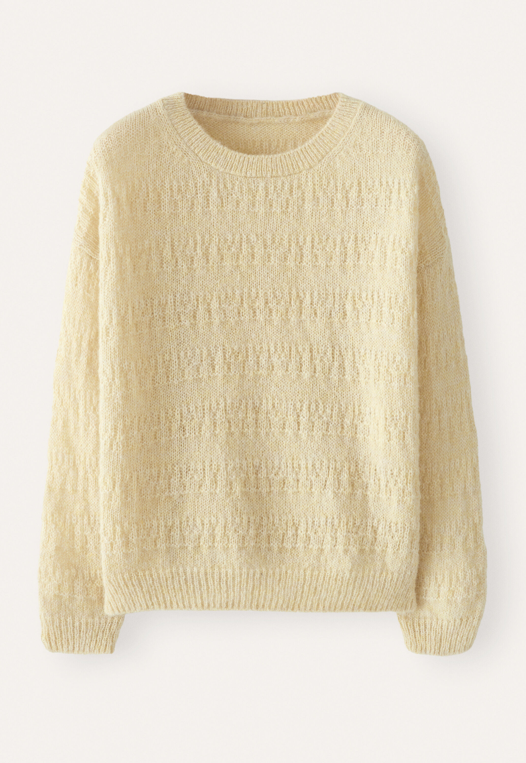 Pullover mit strukturierten Streifen