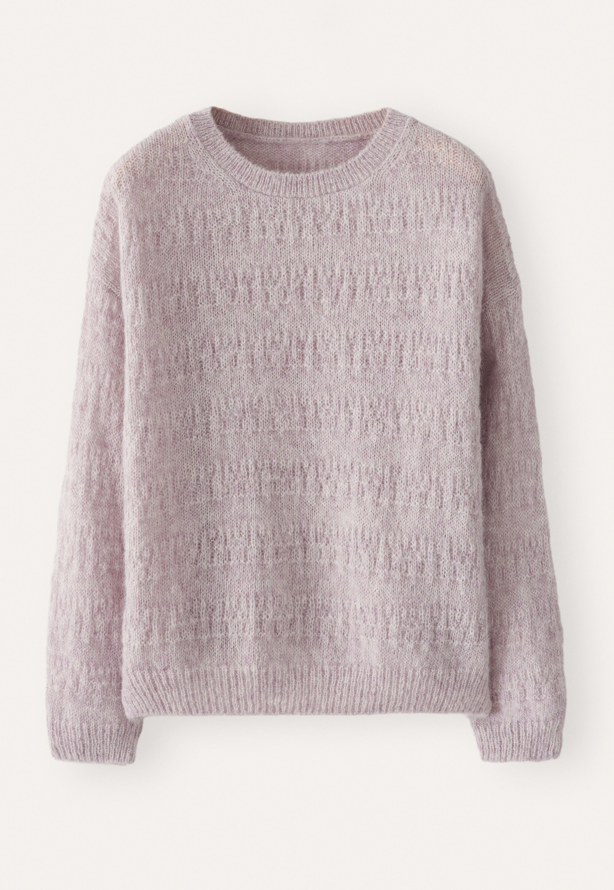 Pullover mit strukturierten Streifen
