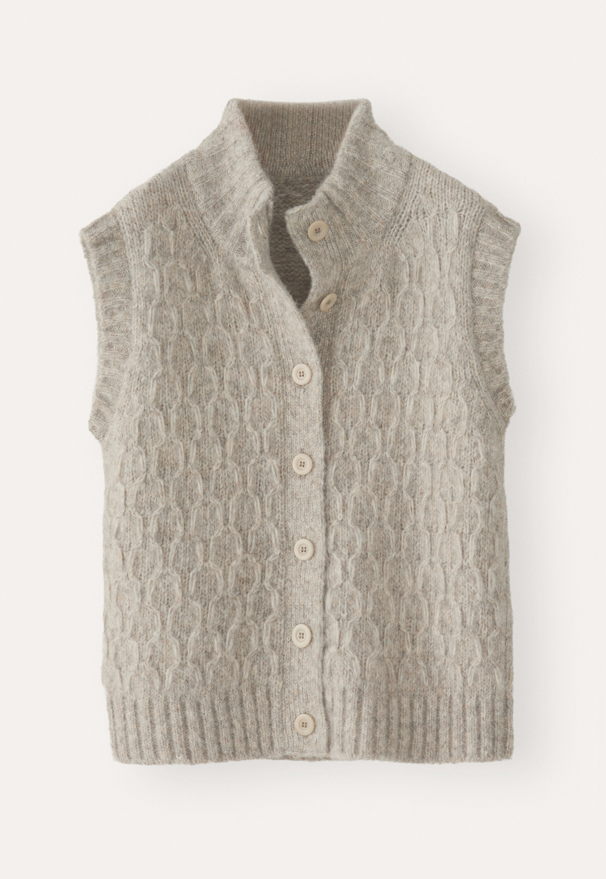 Wabenmuster-Pullover