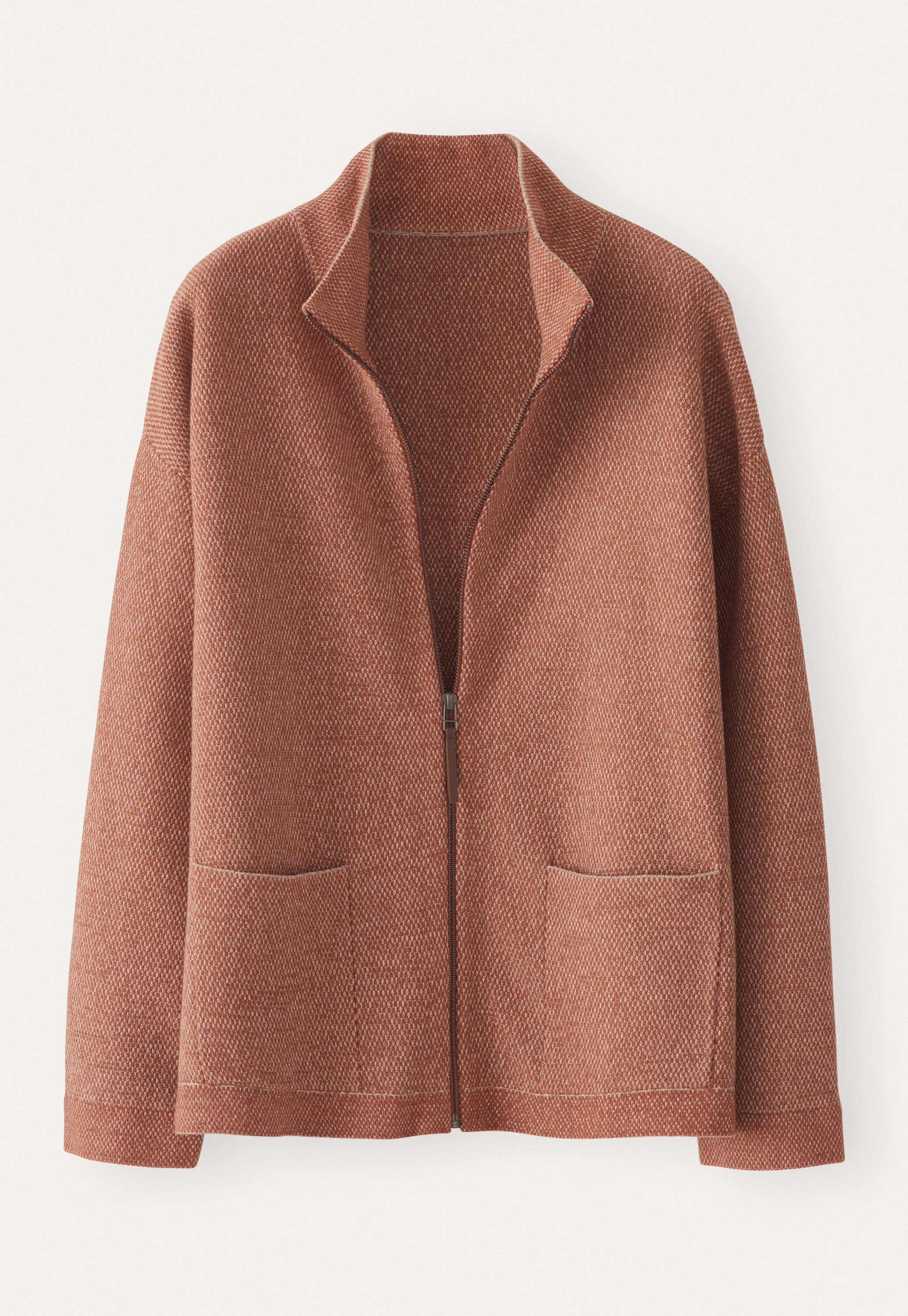 Rei&szlig;verschluss-Strickjacke
