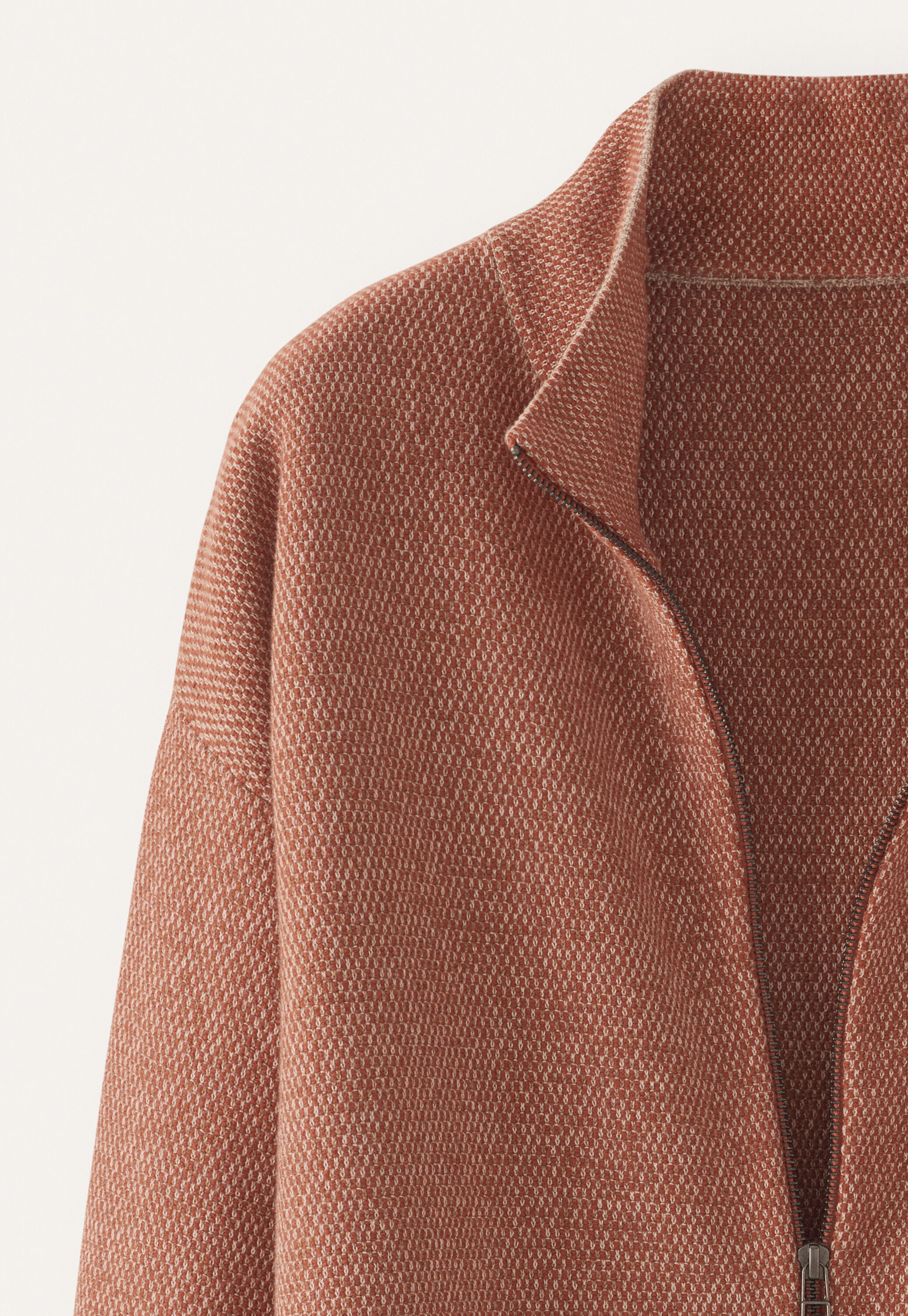Rei&szlig;verschluss-Strickjacke