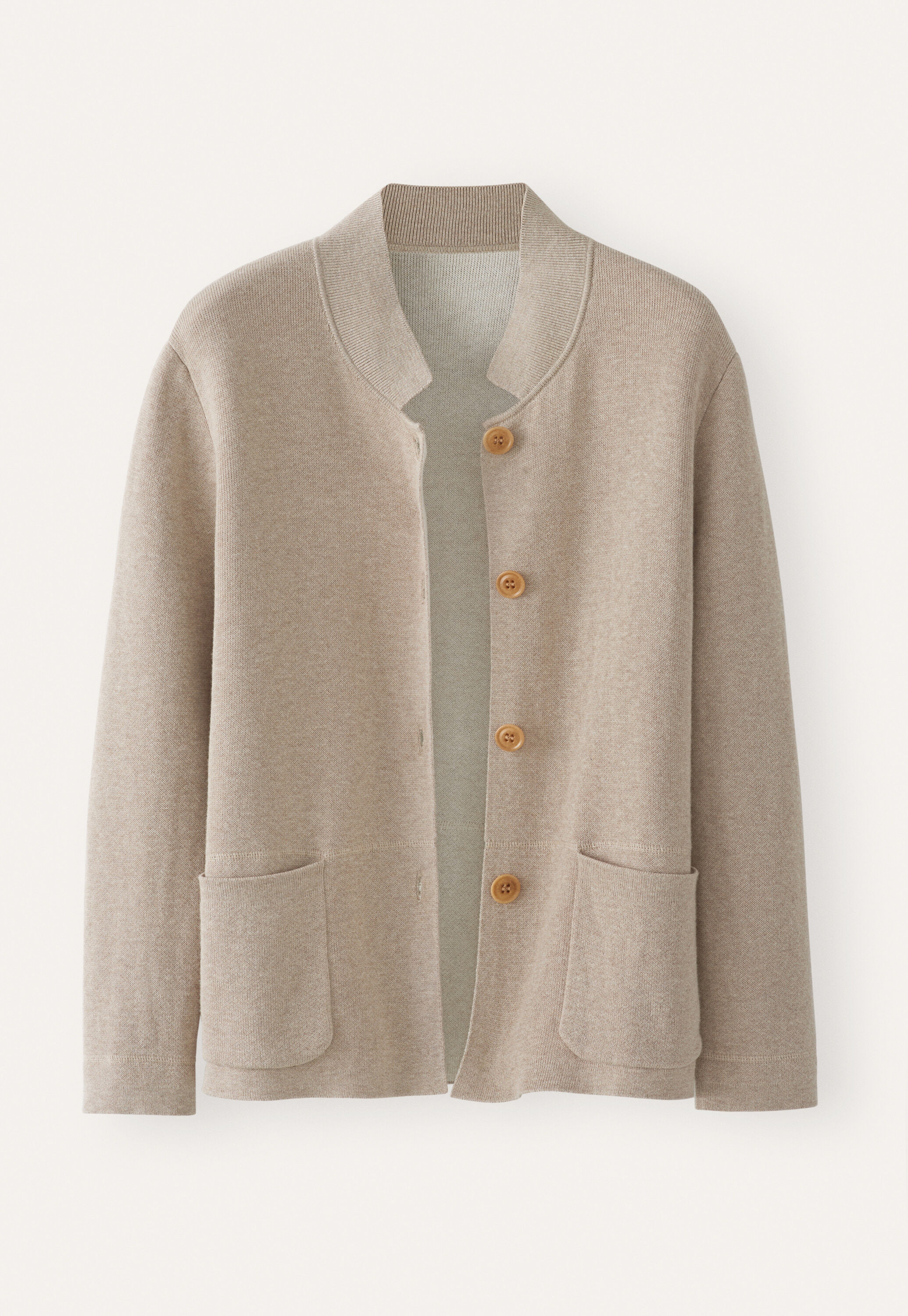 Doppelt gestrickte Jacke