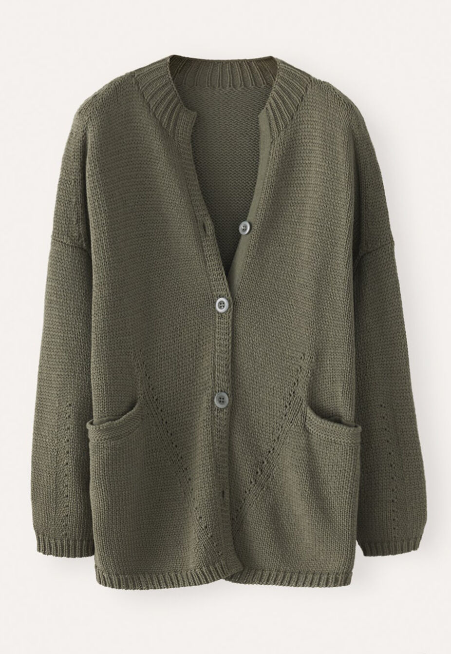 Trichterkragen-Cardigan