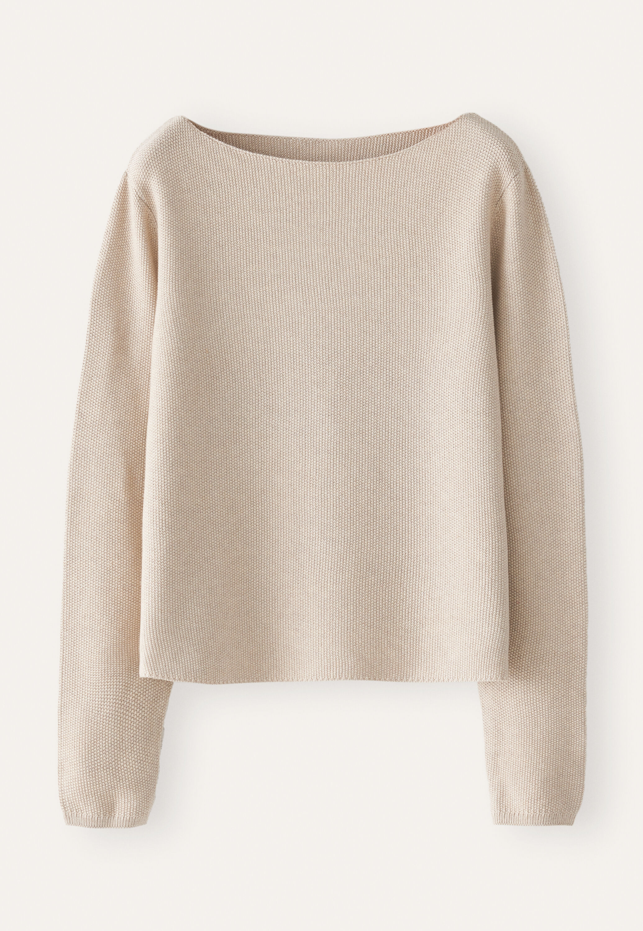 Pullover mit U-Boot-Ausschnitt
