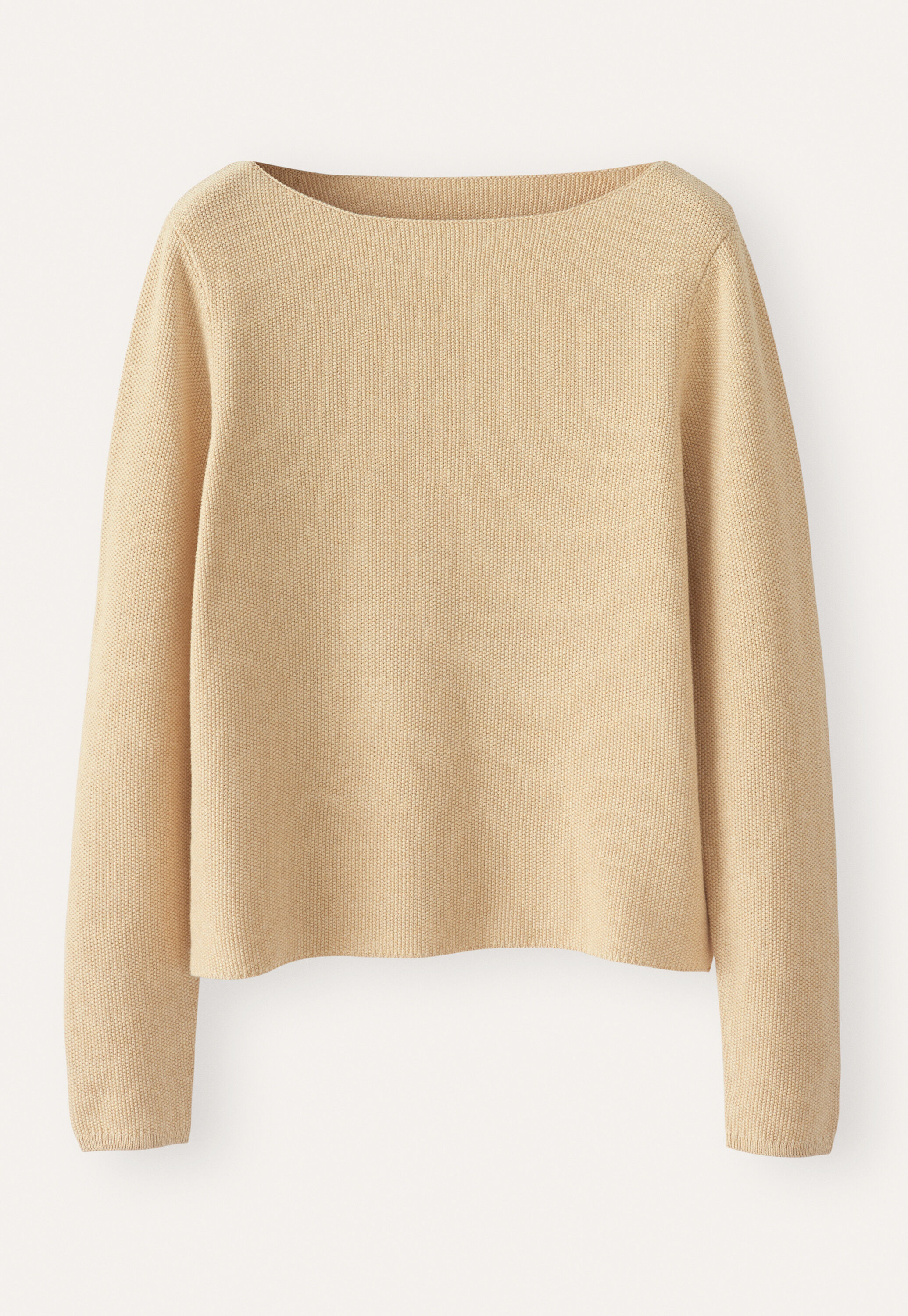Pullover mit U-Boot-Ausschnitt