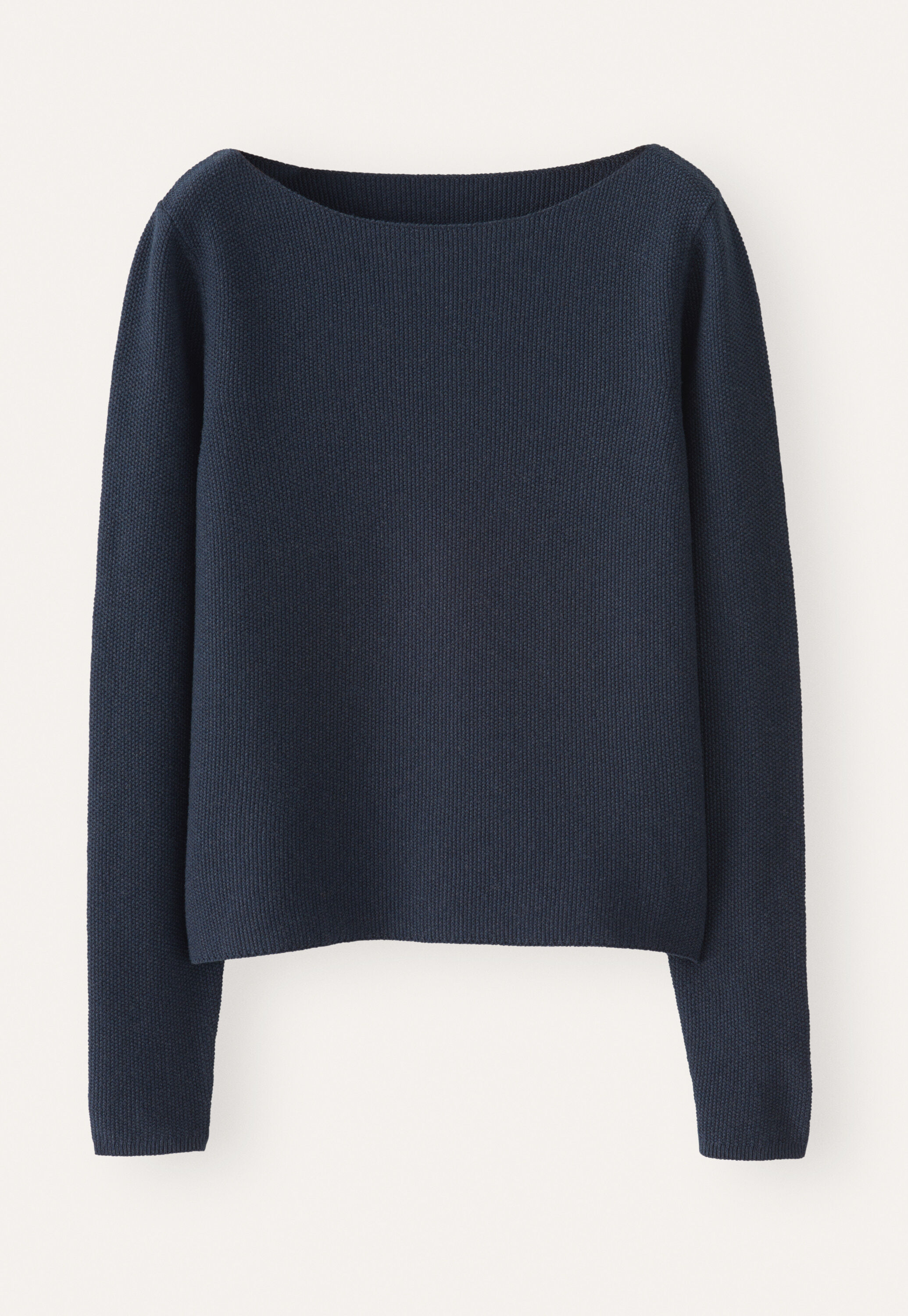 Pullover mit U-Boot-Ausschnitt
