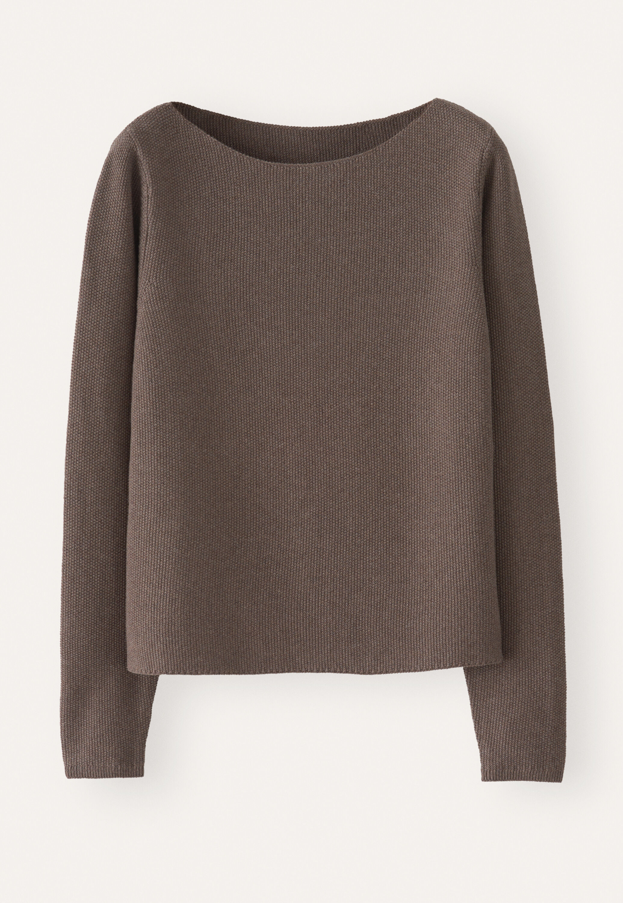 Pullover mit U-Boot-Ausschnitt