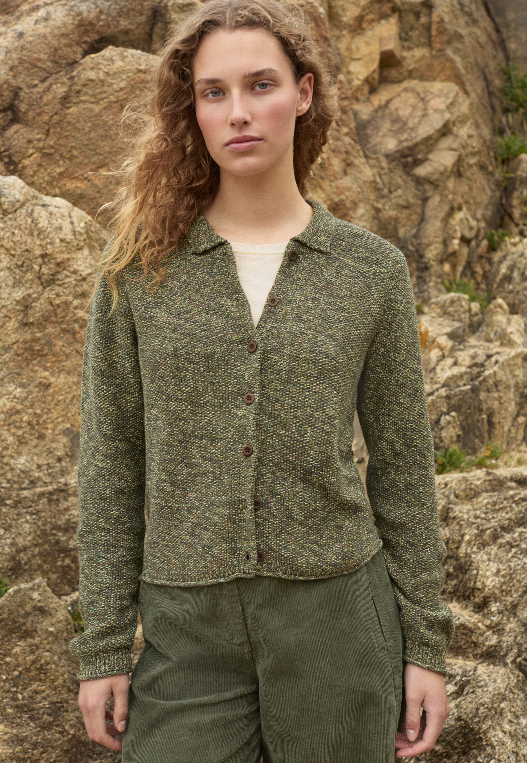 Handgestrickter Cardigan