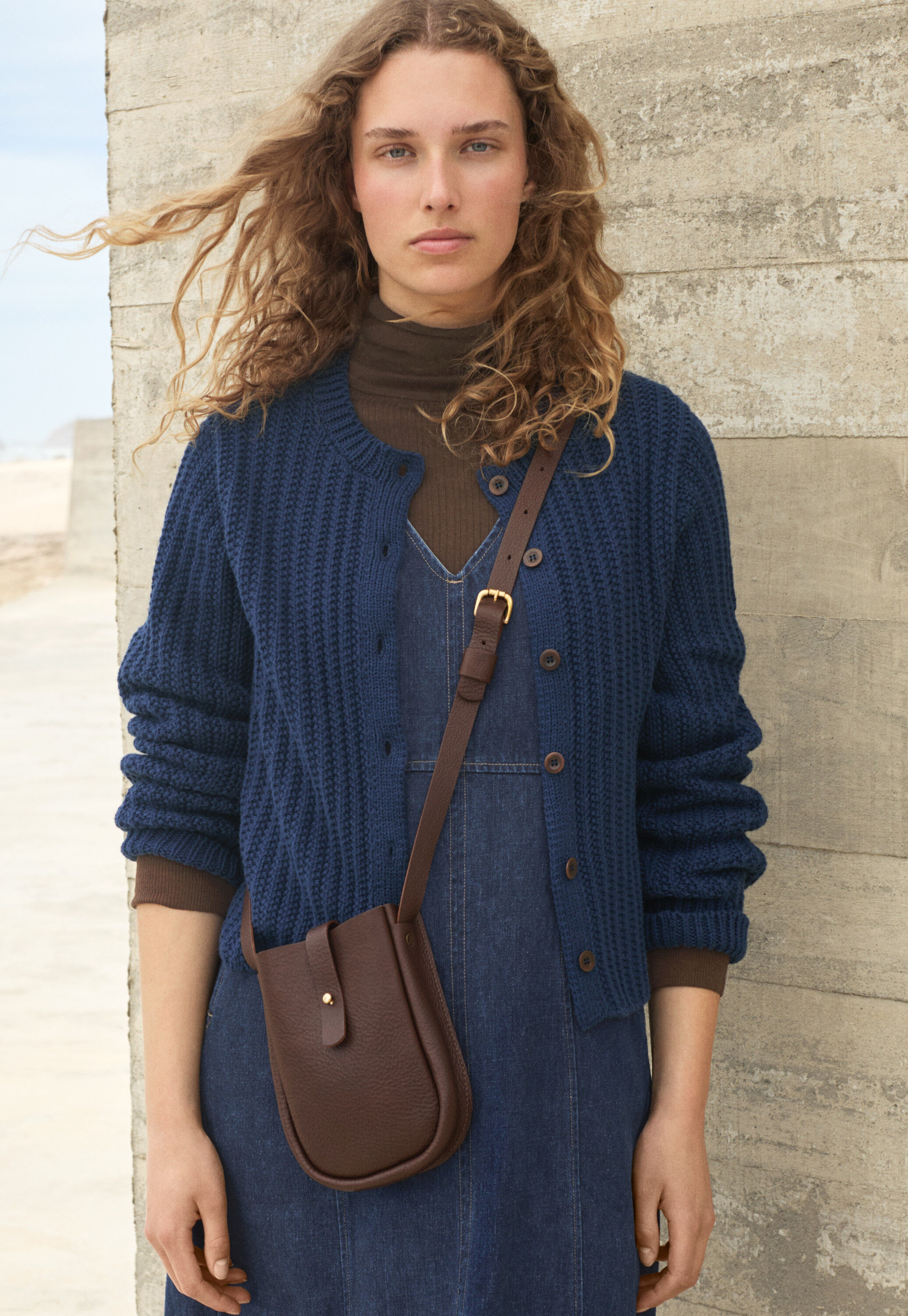 Gerippter Cardigan