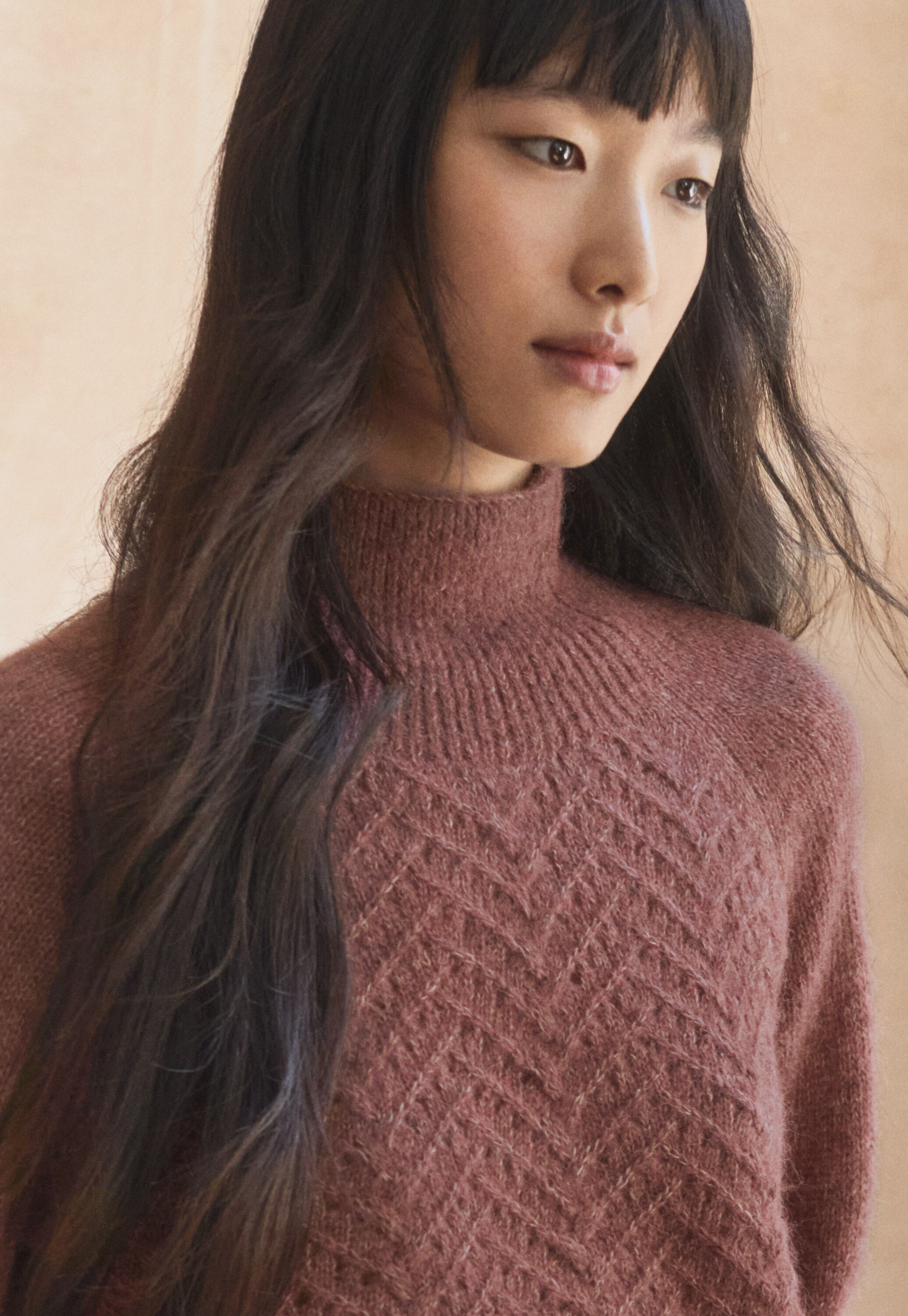 Pullover mit Zopfmuster