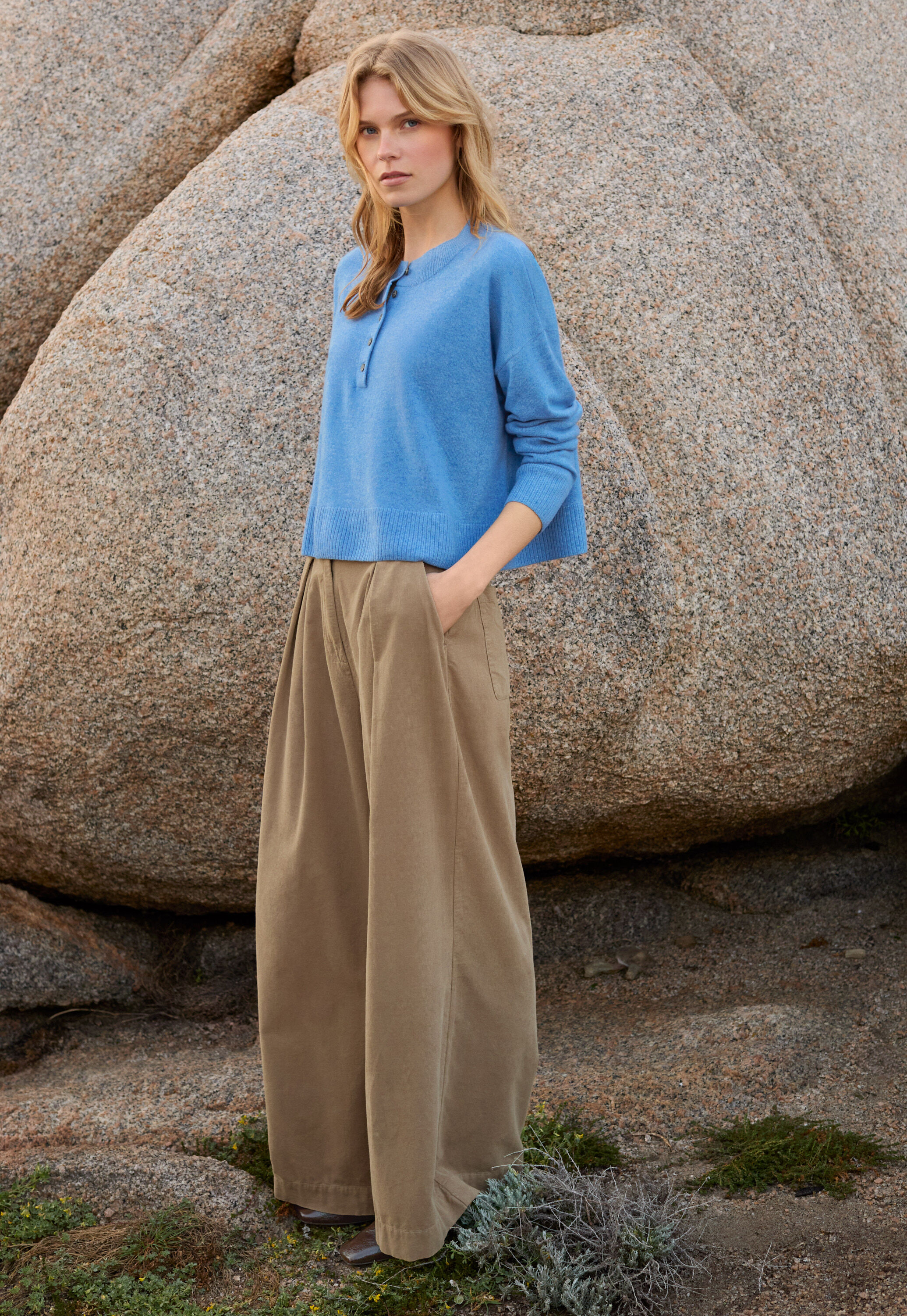 Pullover mit Knopfleiste