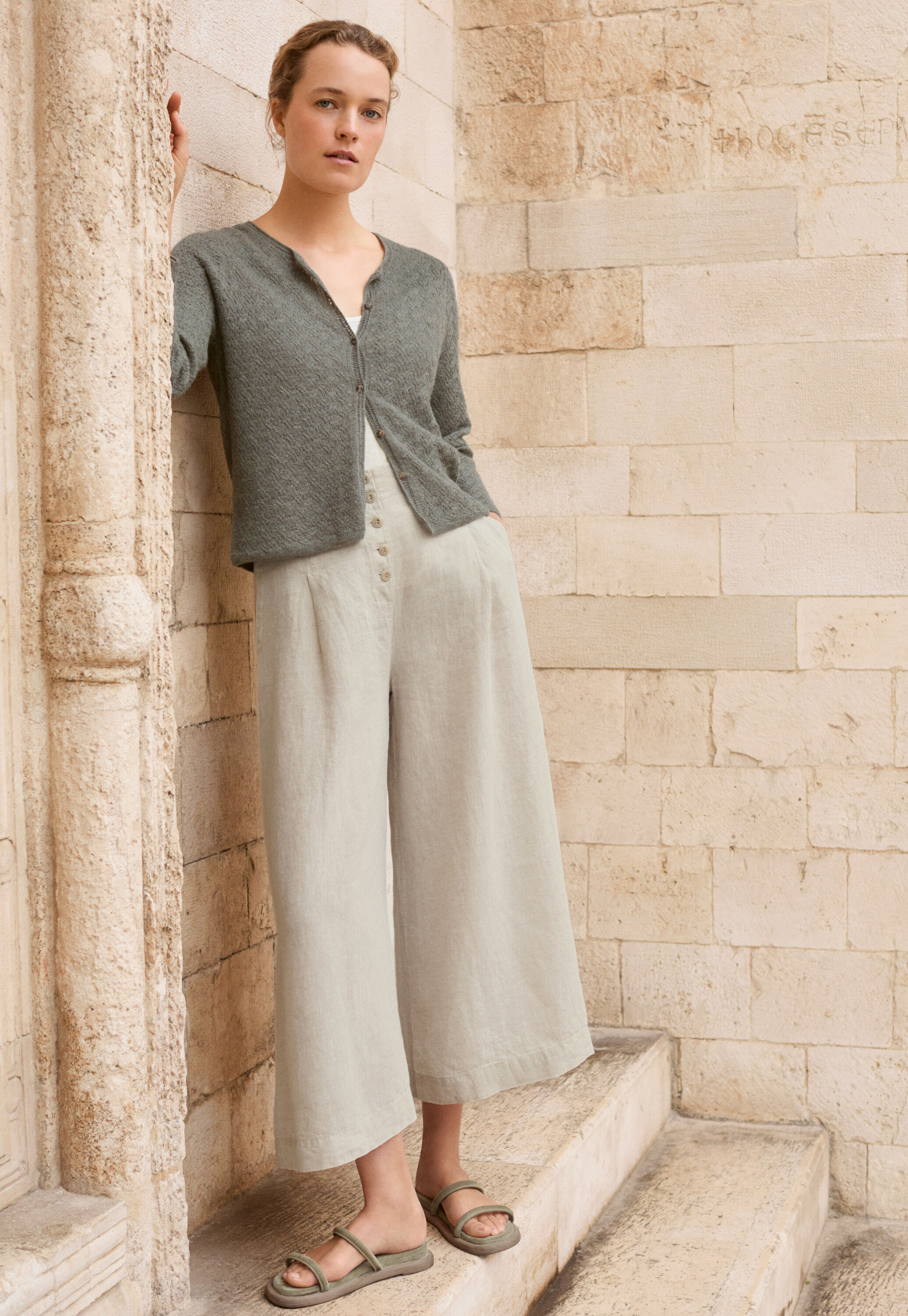 Zopfmuster-Cardigan