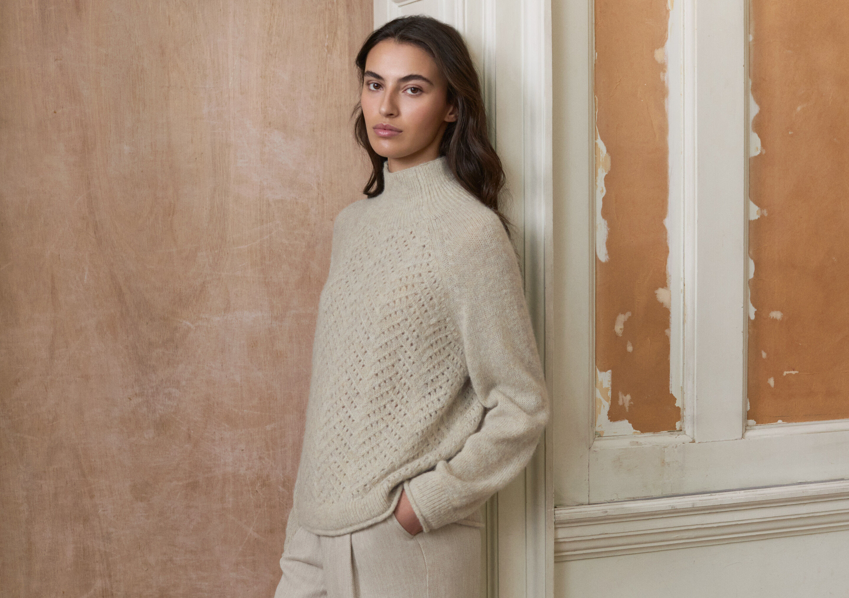 Pullover mit Zopfmuster