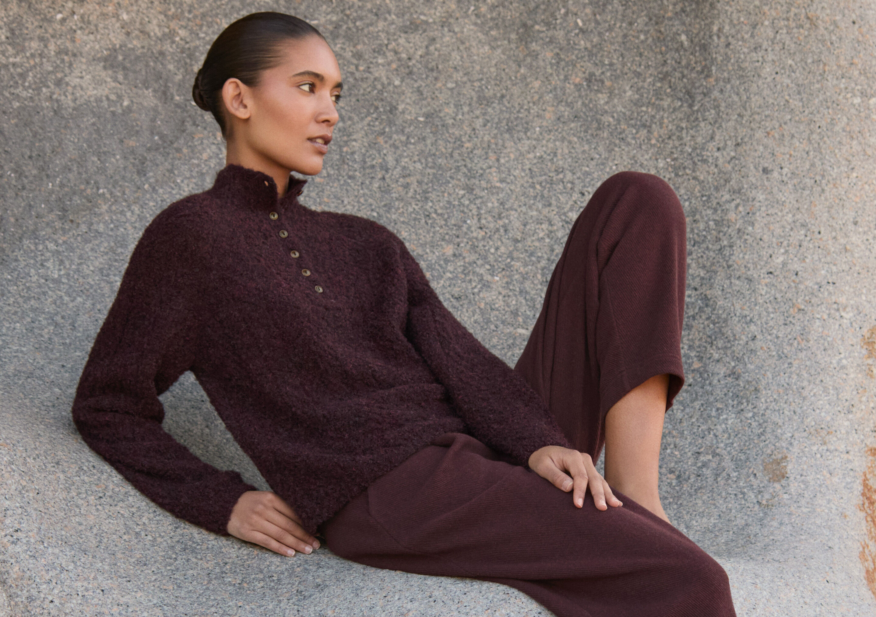 Pullover mit gekn&ouml;pftem Kragen