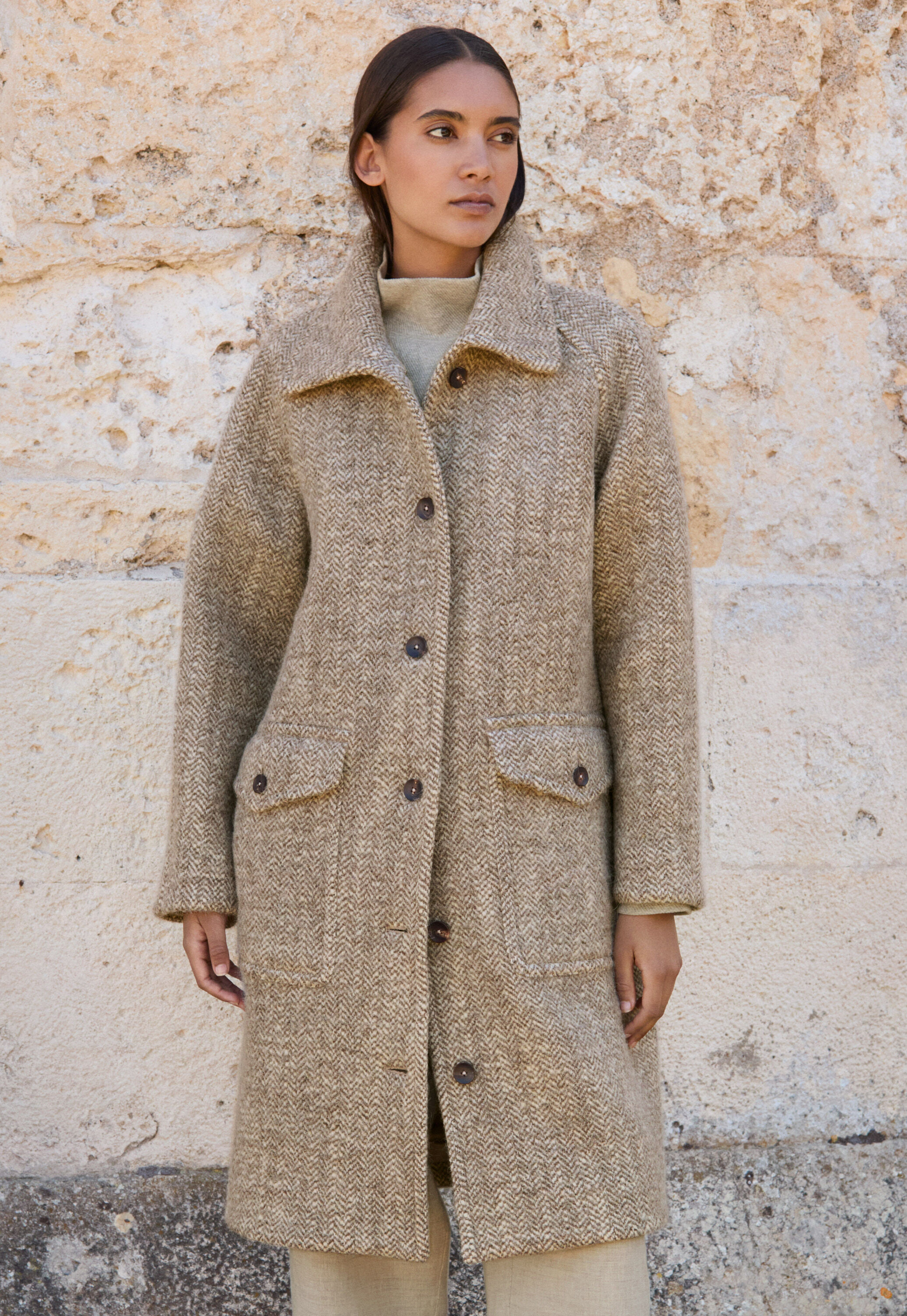 Herringbone coat