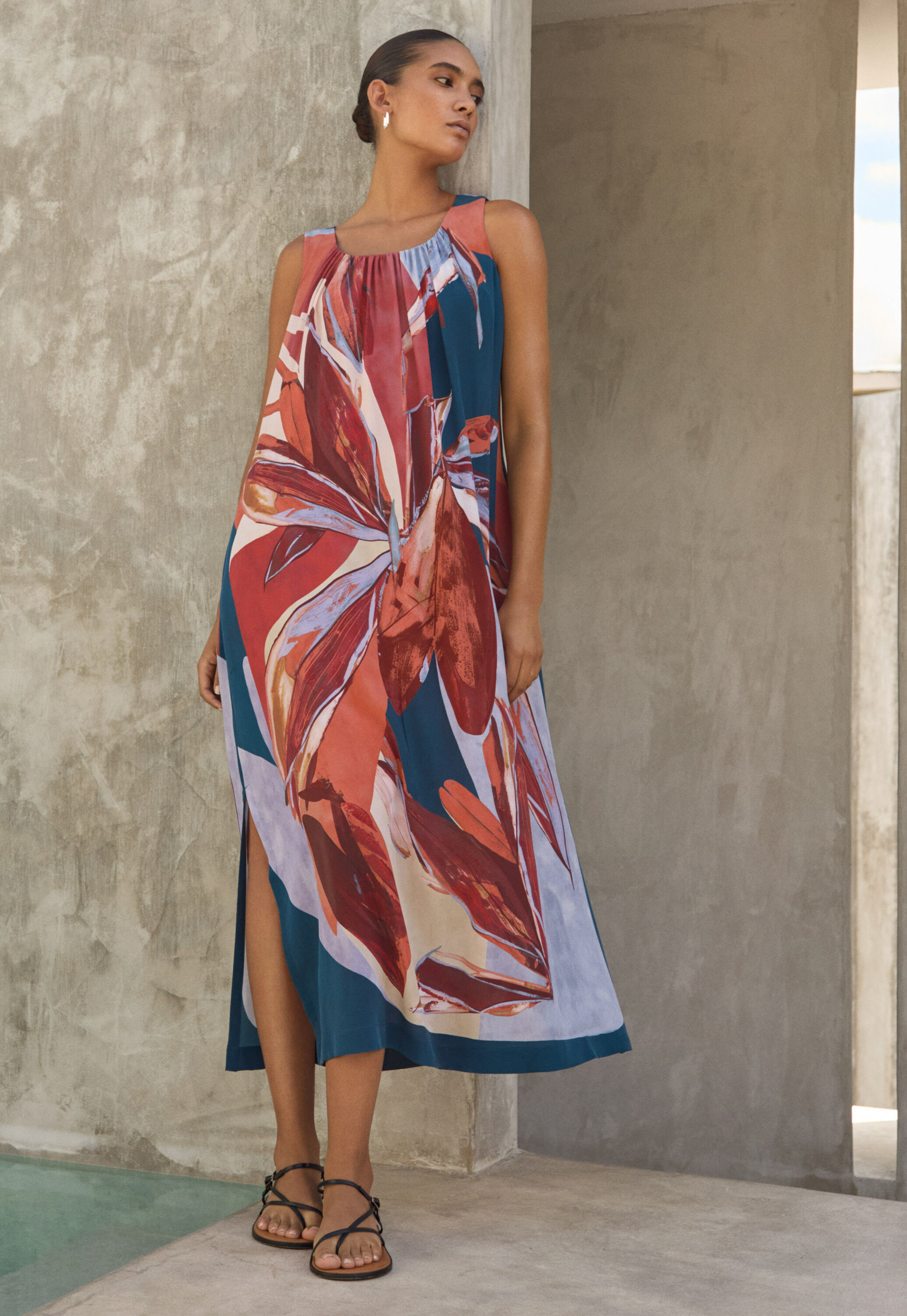 Bluse mit aufgesetzter Tasche