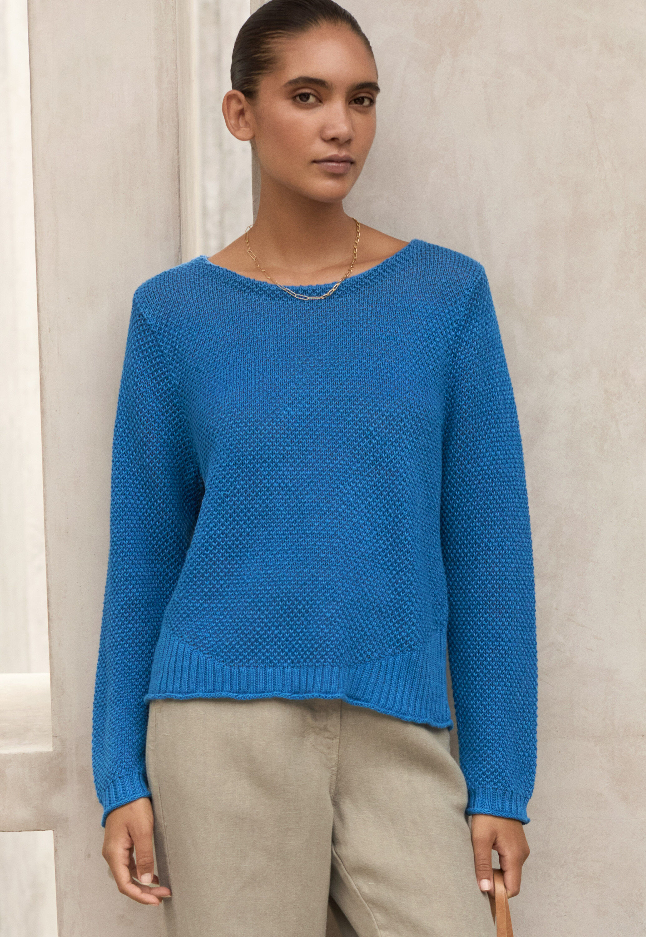 Pullover im Perlmuster