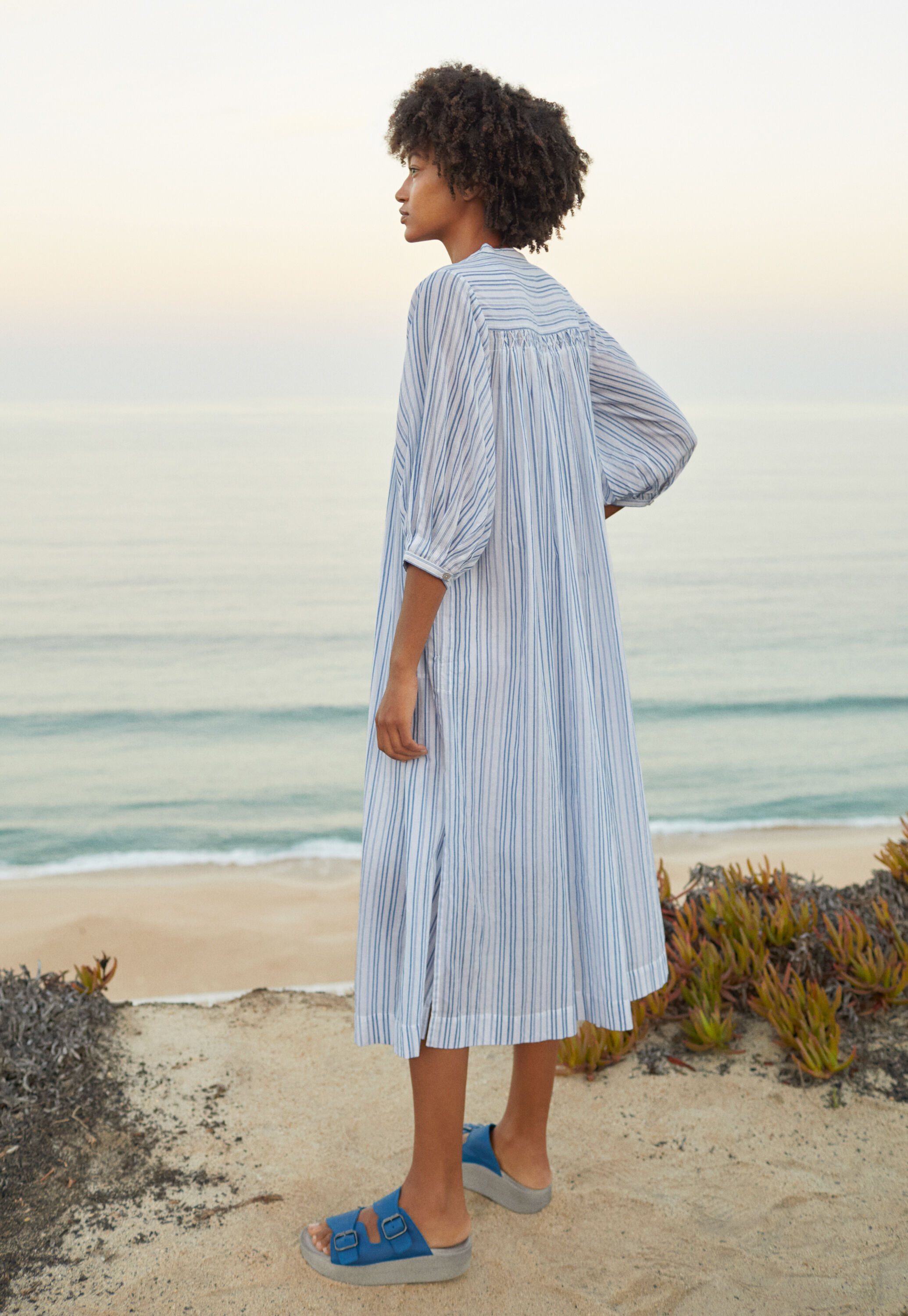 Gestreiftes Maxikleid