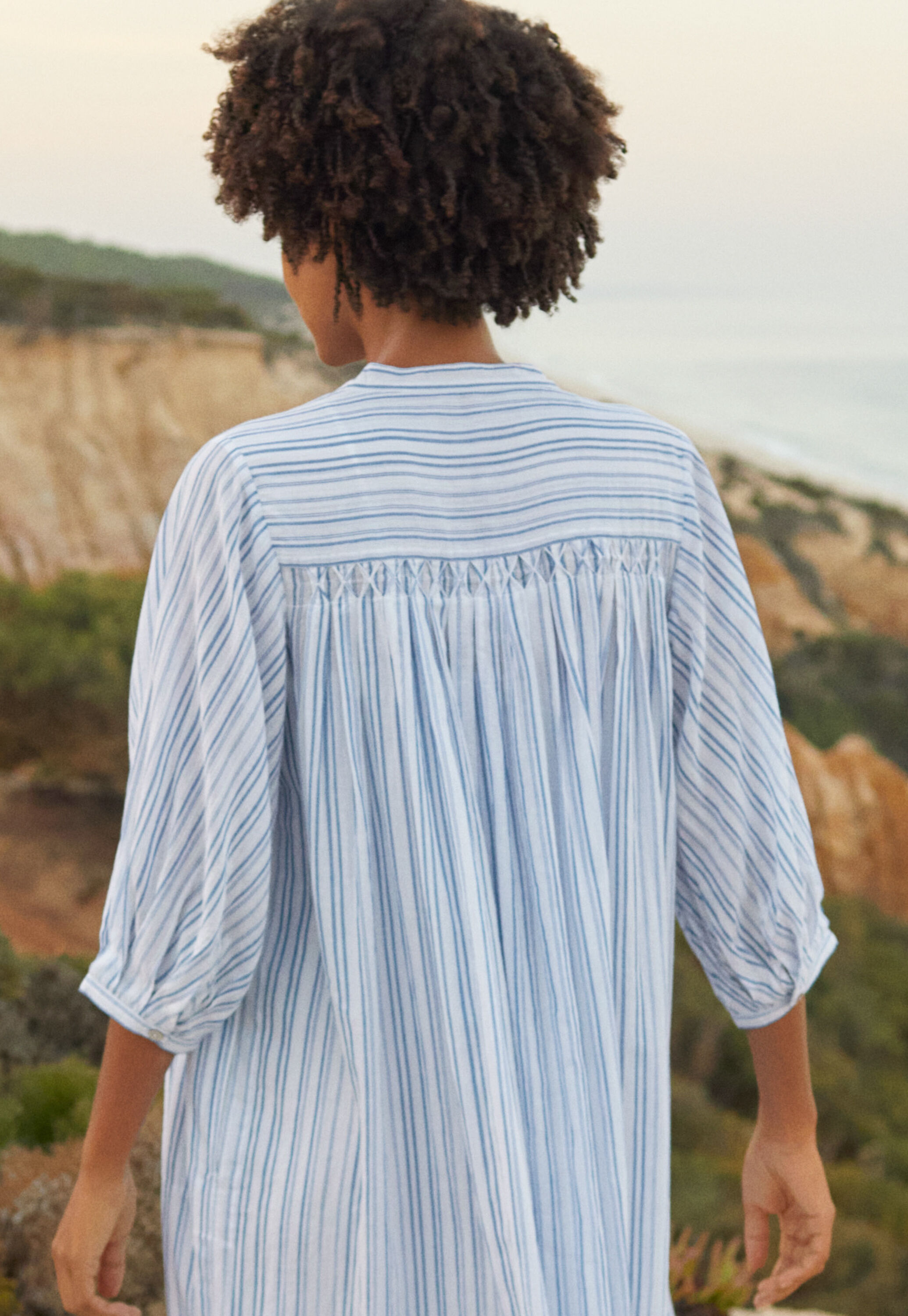Gestreiftes Maxikleid