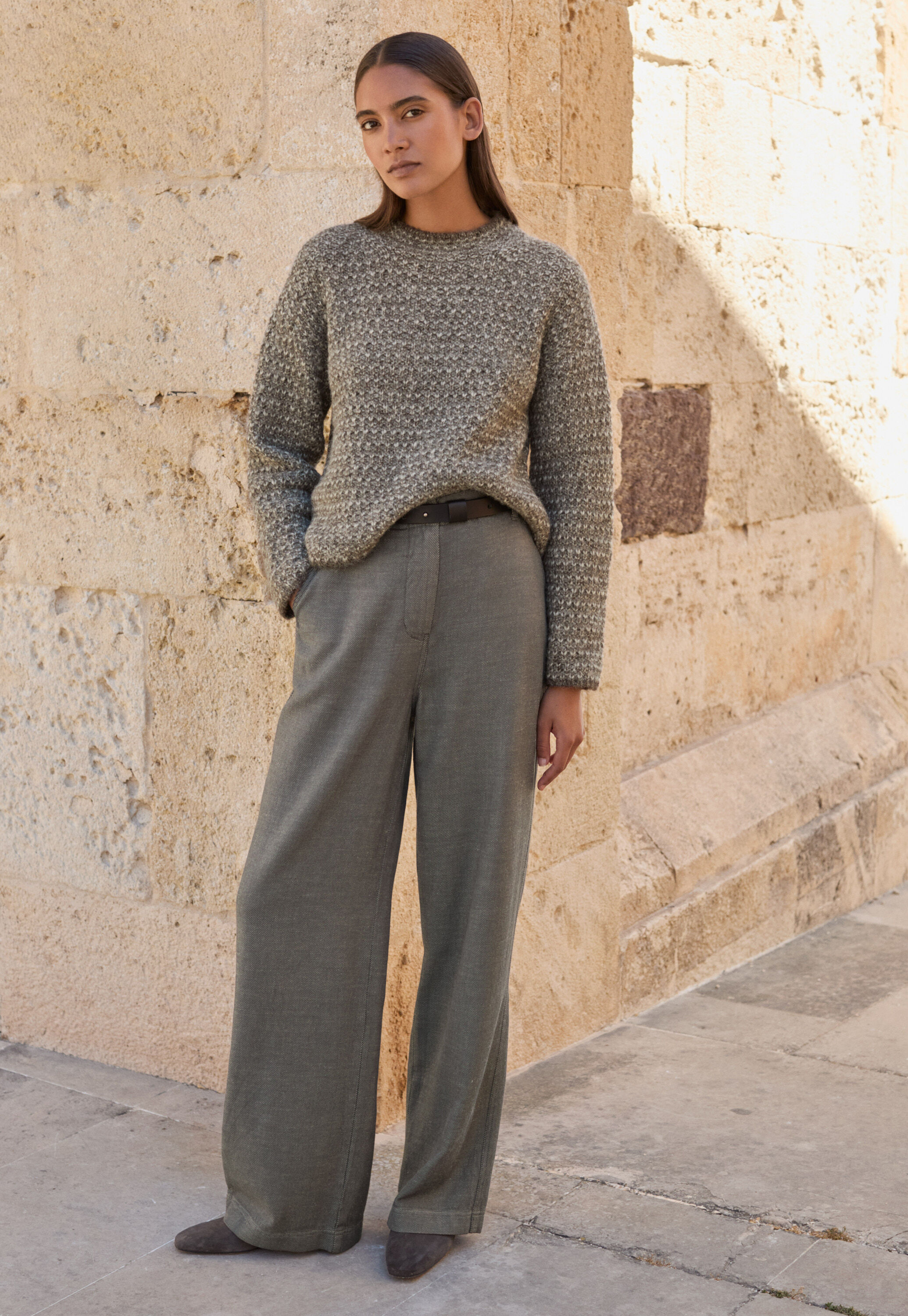 Gemusterter Strickpullover