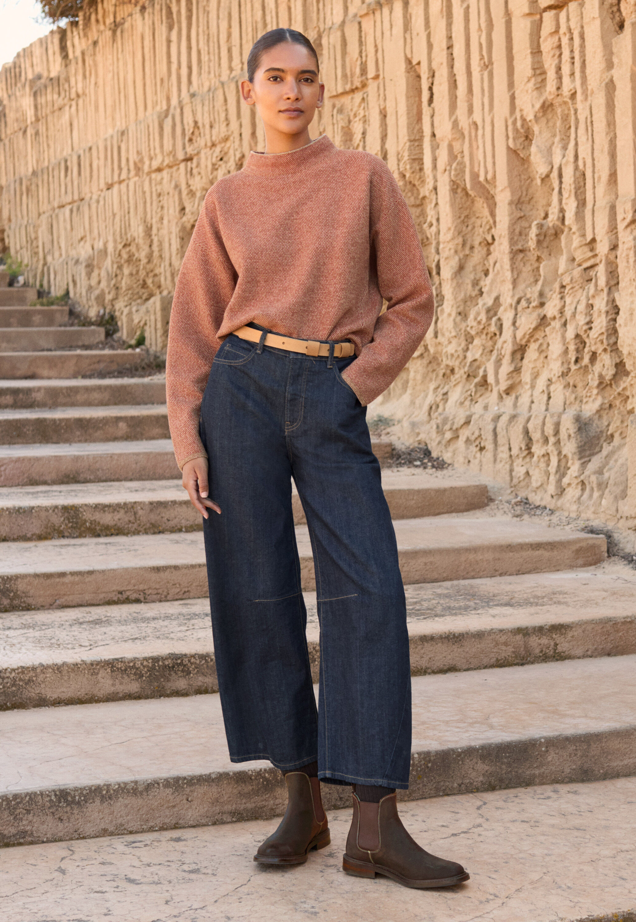 Barrel-Leg-Jeans