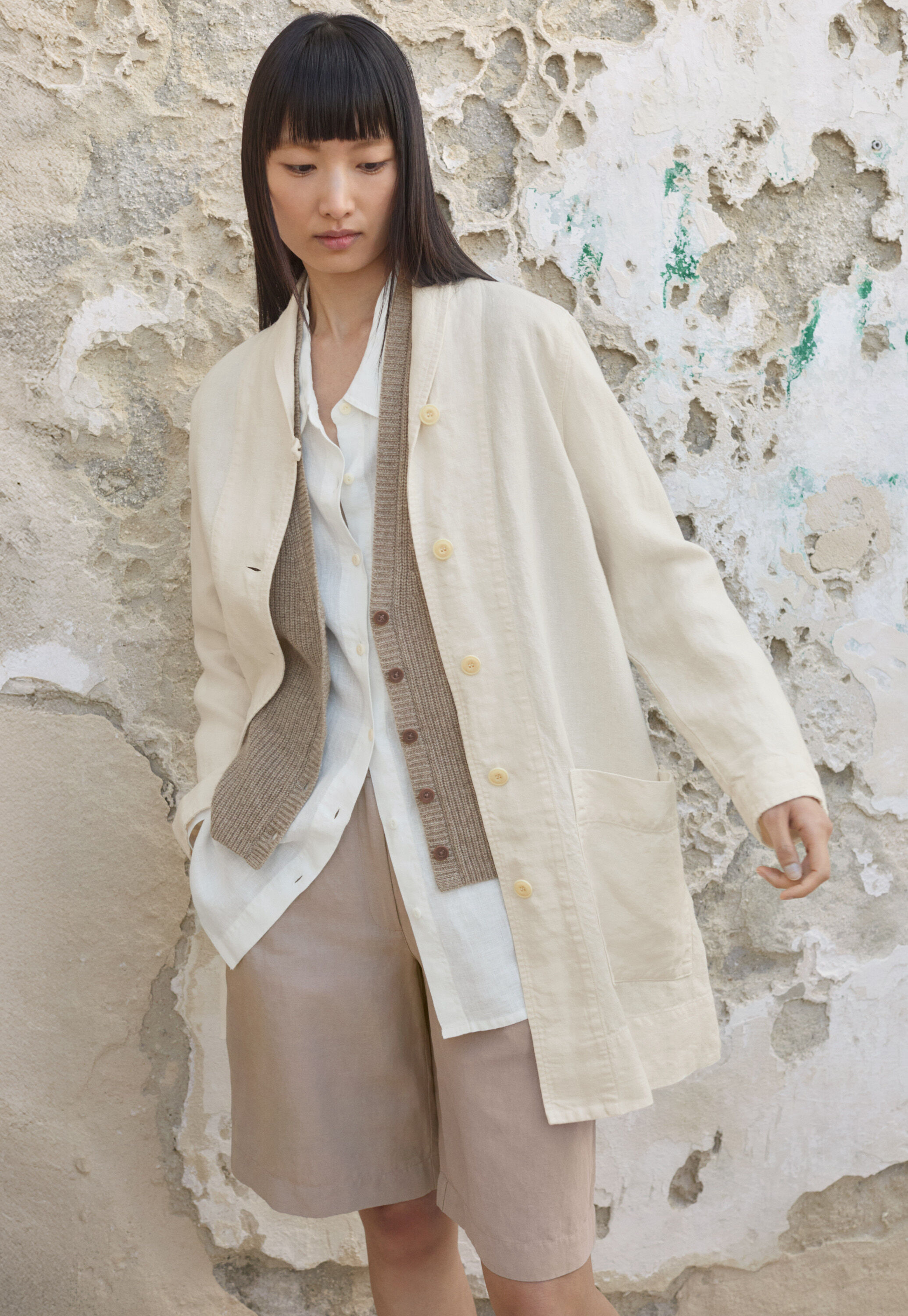 Overshirt aus Leinen