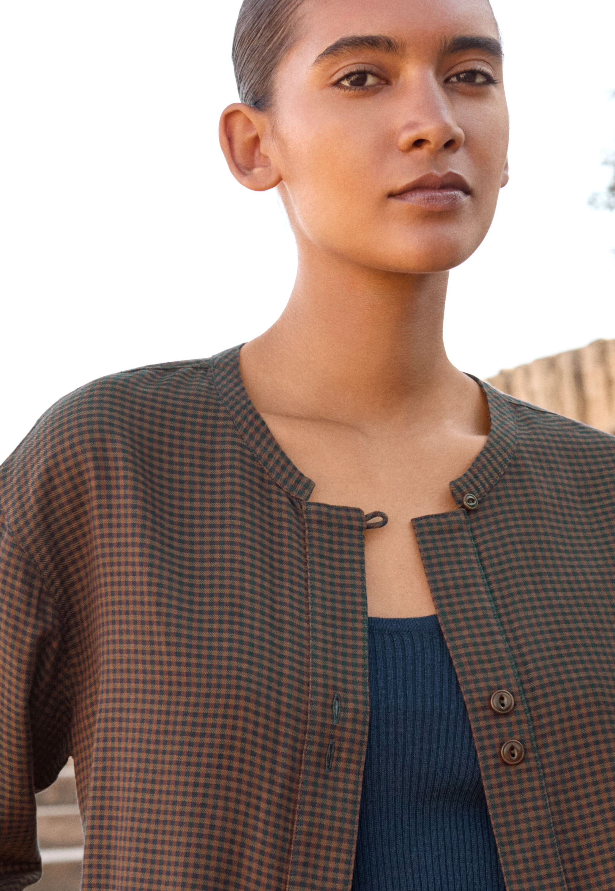 Vichy-Karo-Bluse