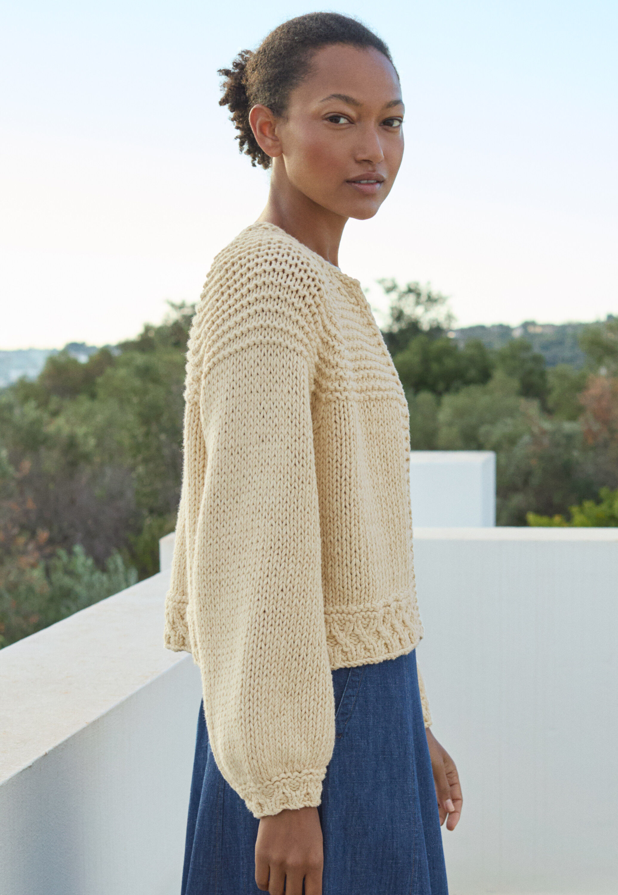 Handgestrickter Cardigan