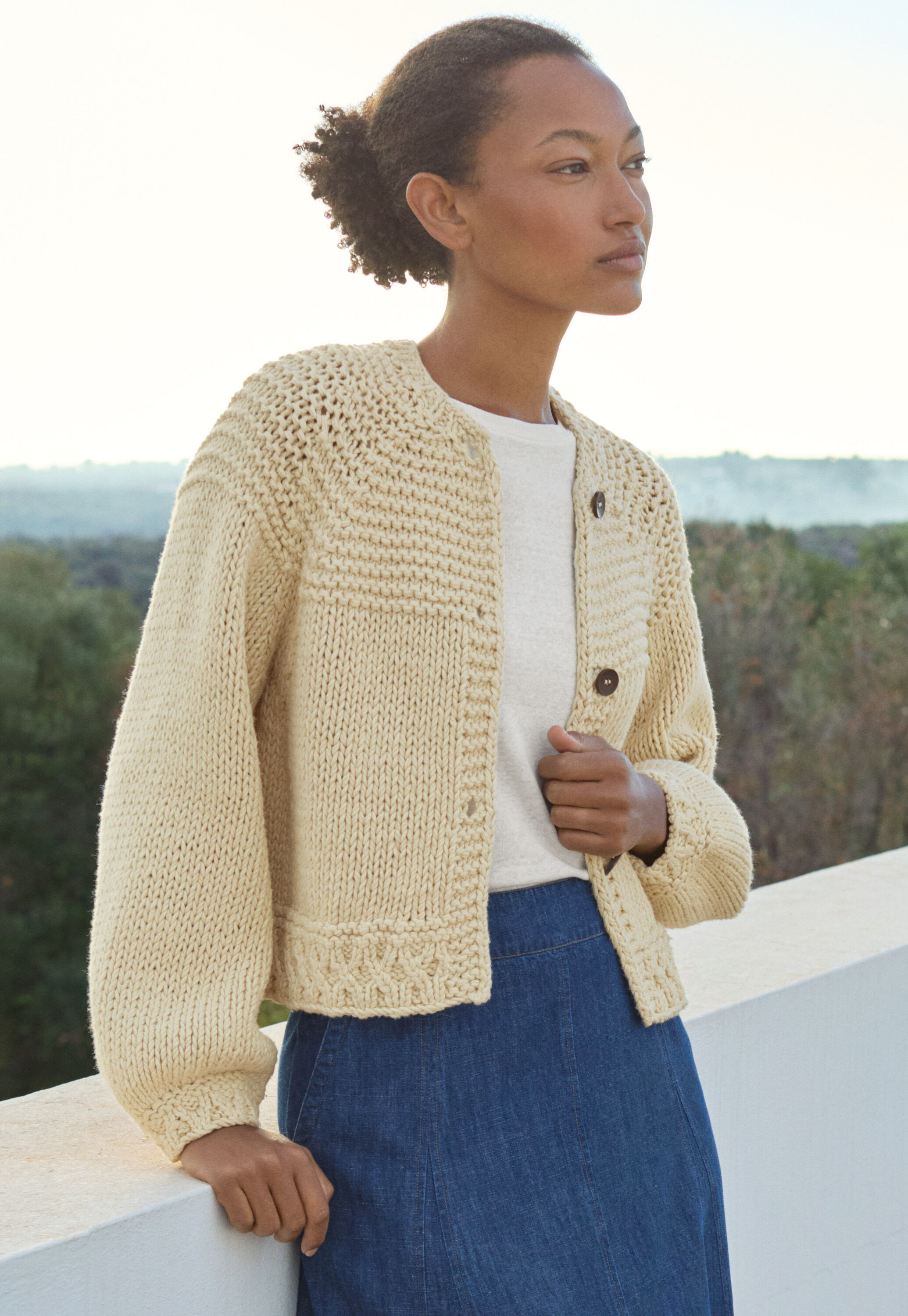 Handgestrickter Cardigan