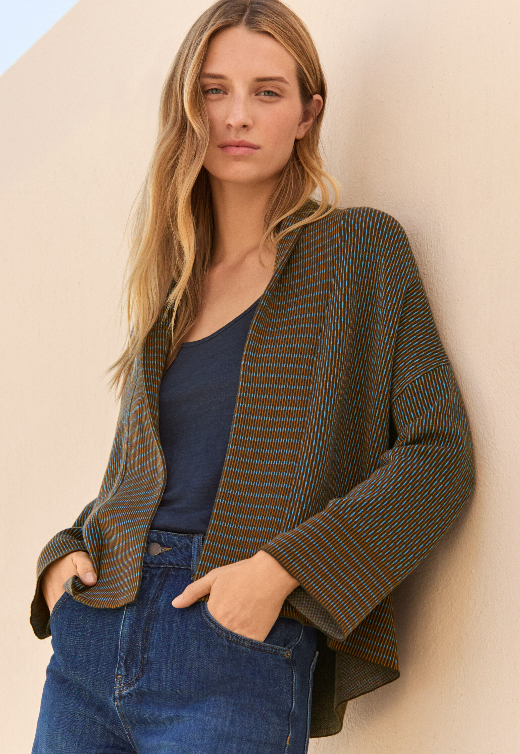 Handgestrickter Cardigan